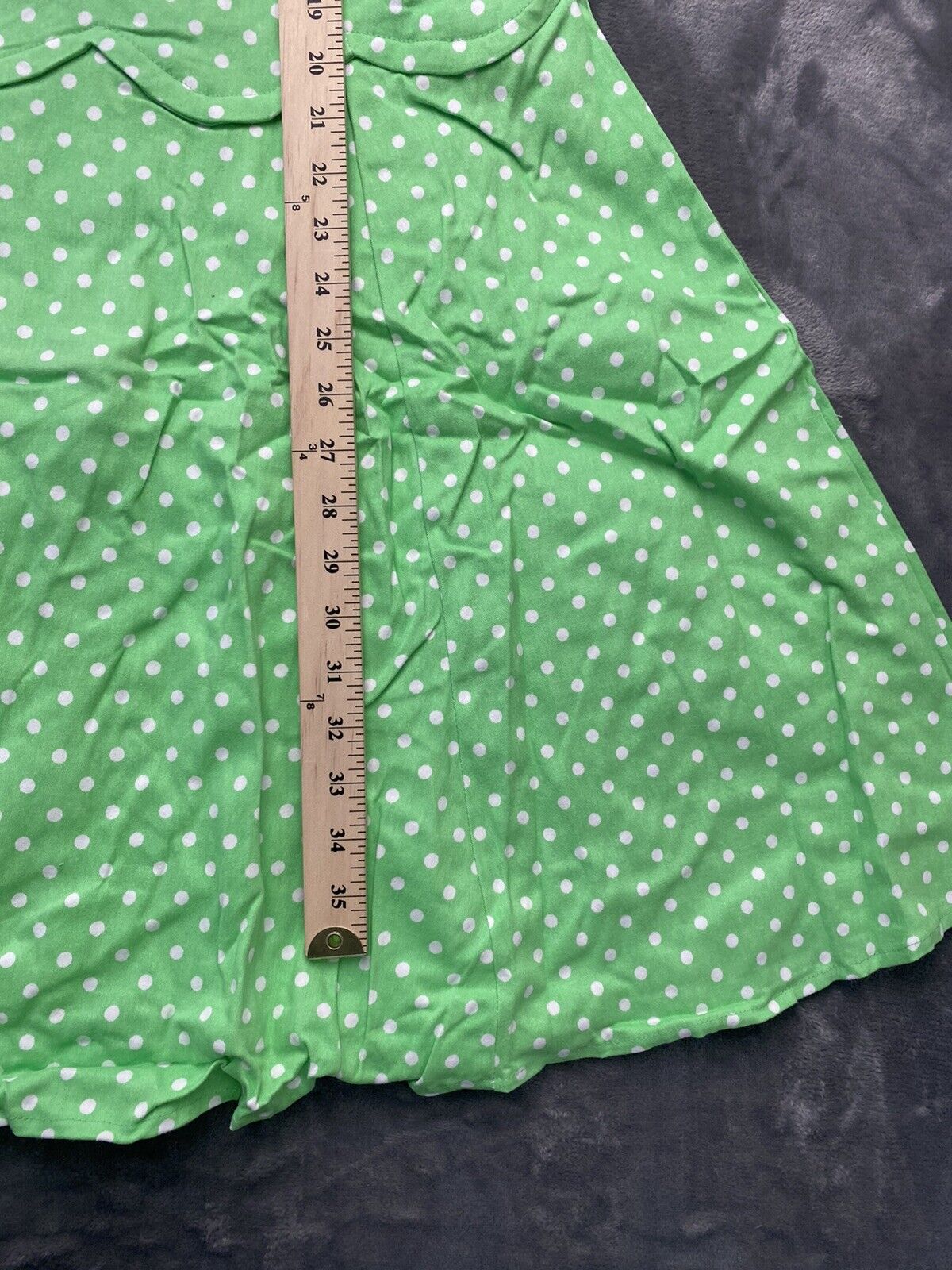 ACEVOG Womens 1950's V-neck Vintage Rockabilly Swing GRN Evening Party Dress XL