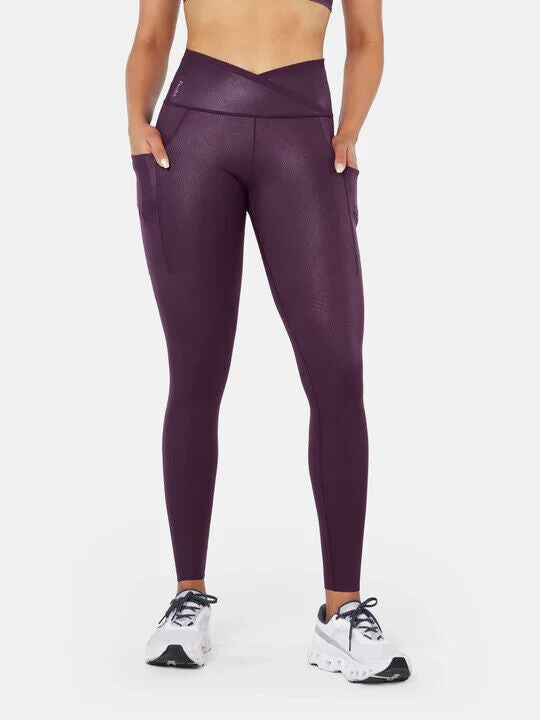 Fanka Body Sculpt Lift n Curve Leggings Midnight Small Faux Leather Leggings
