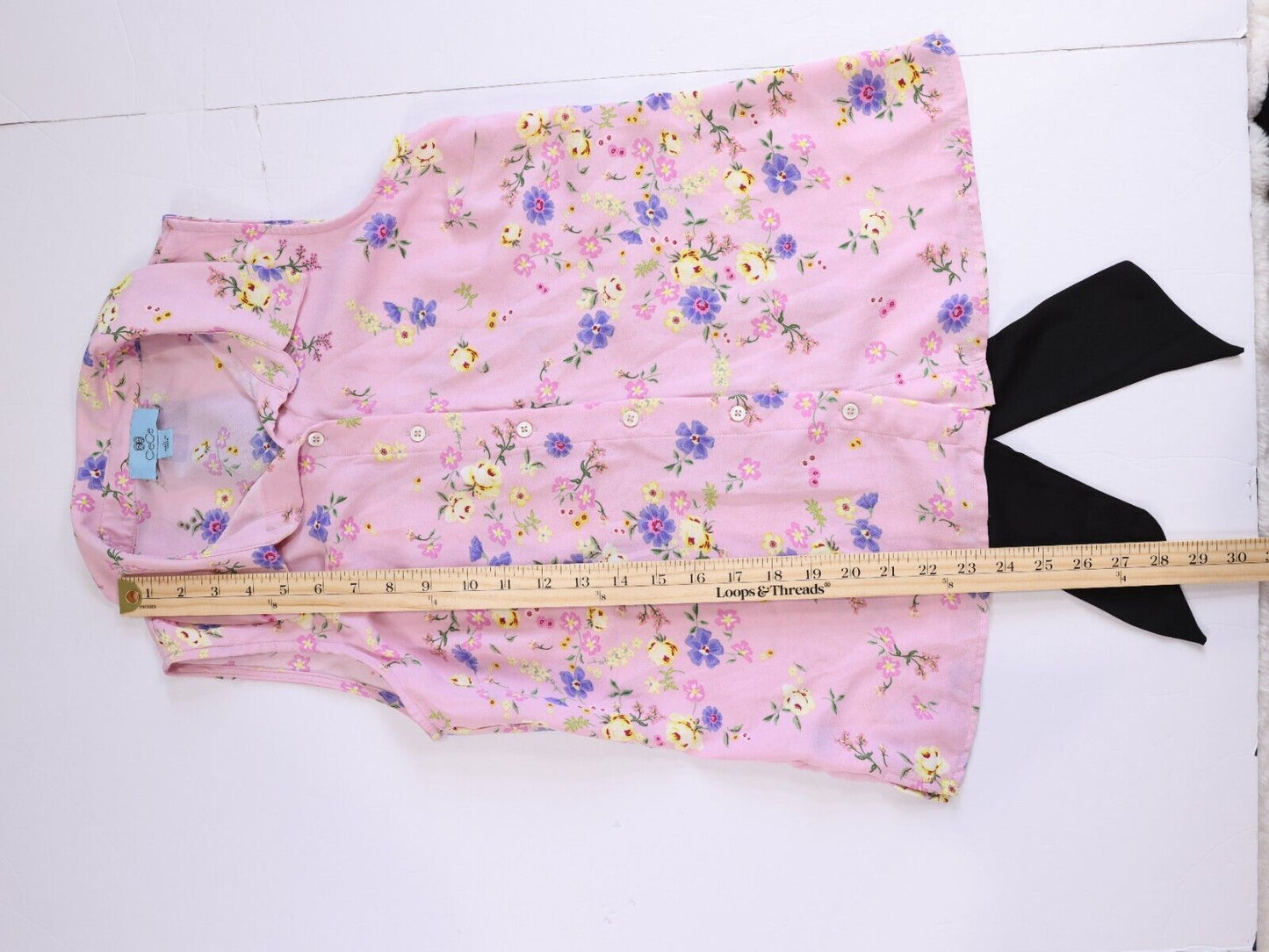 CeCe Dress 601 Corsage Vibrant Blooms Size S