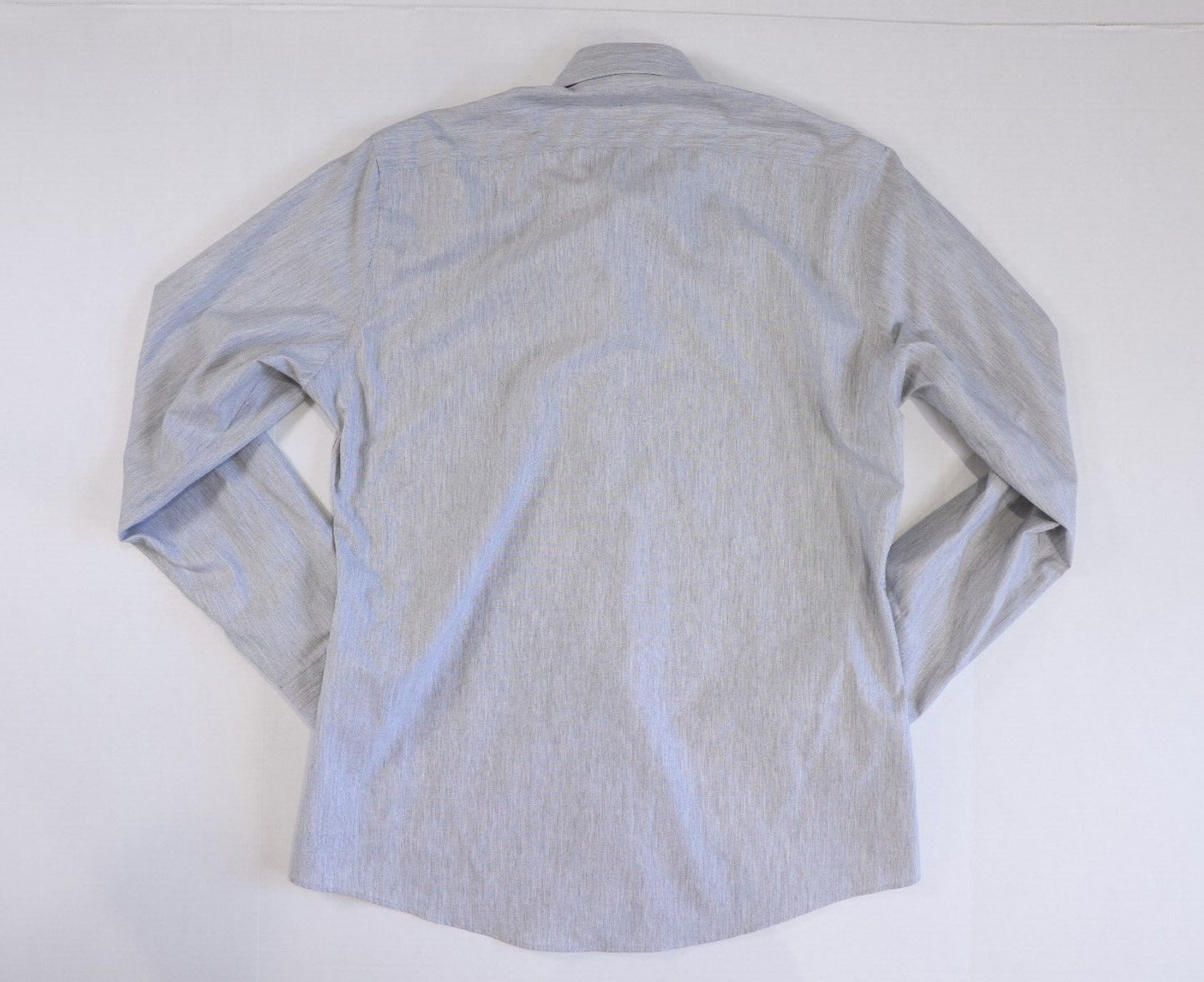 Button Down Slim Fit Dress Shirt Gray 15.5 34