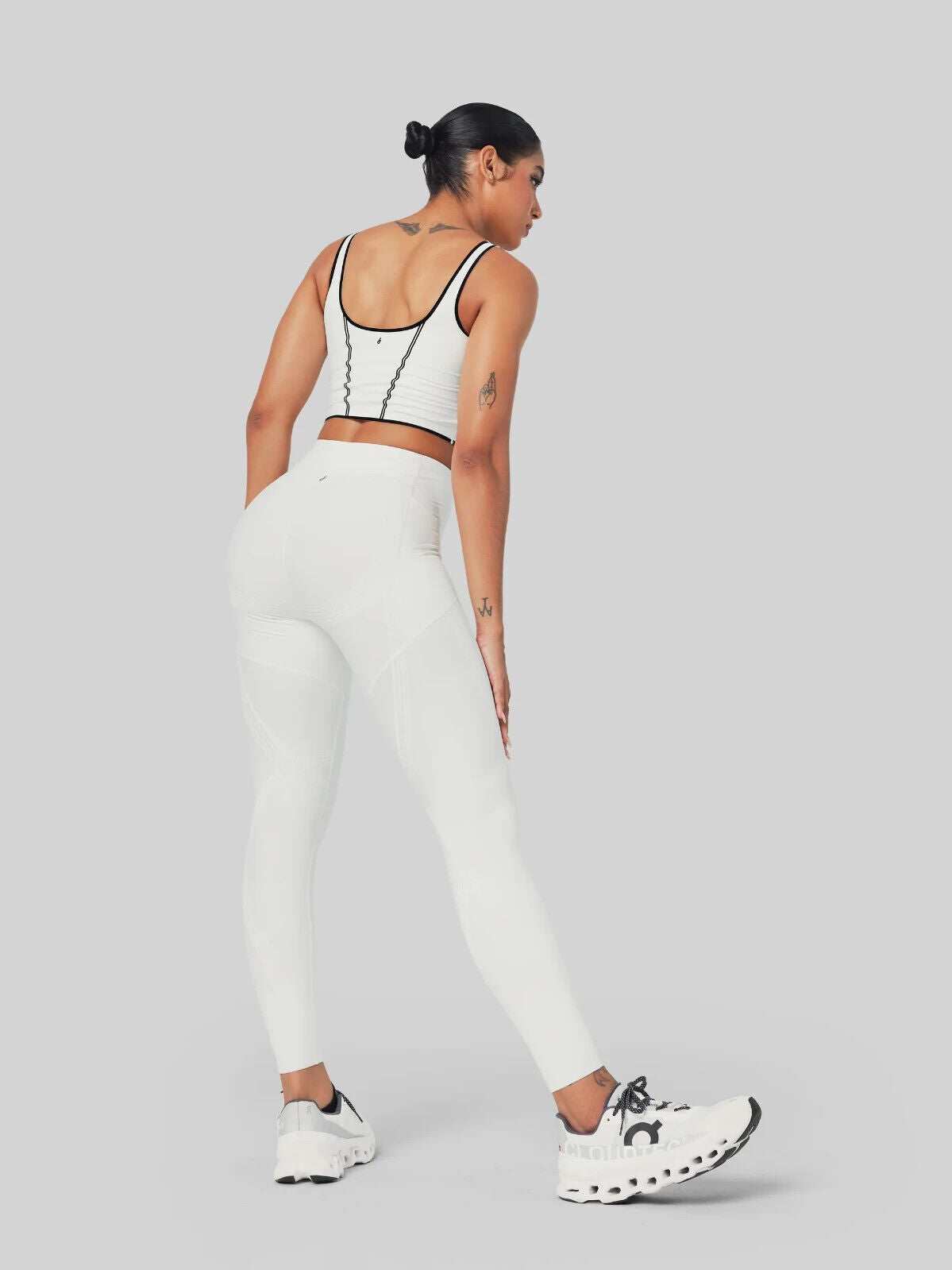 Fanka Body Sculpt Lift n Curve Leggings (with Pockets) White Medium