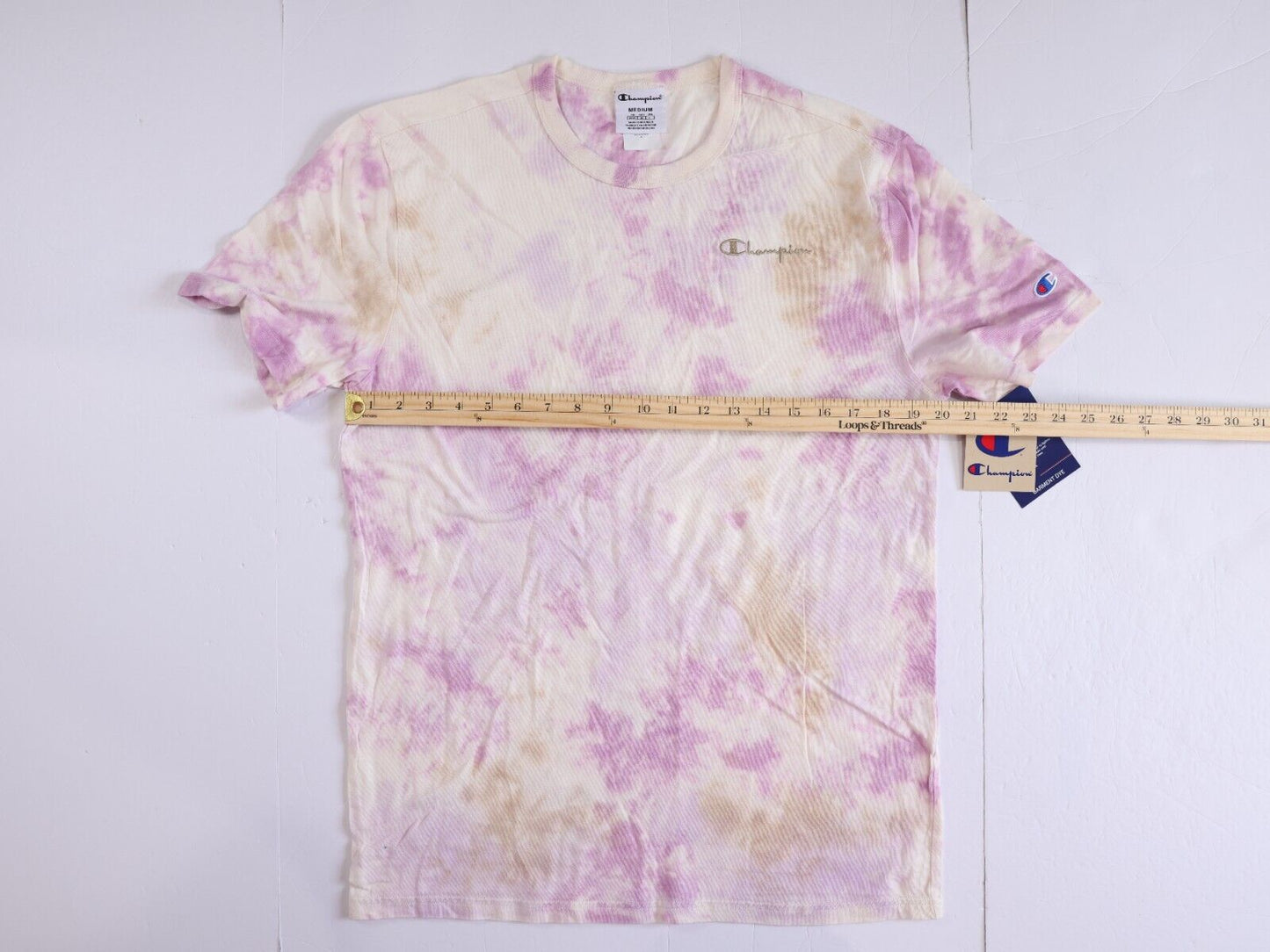 CHAMPION AUTHENTIC ACTIVEWEAR T Shirt Mens Size M Tye Dye