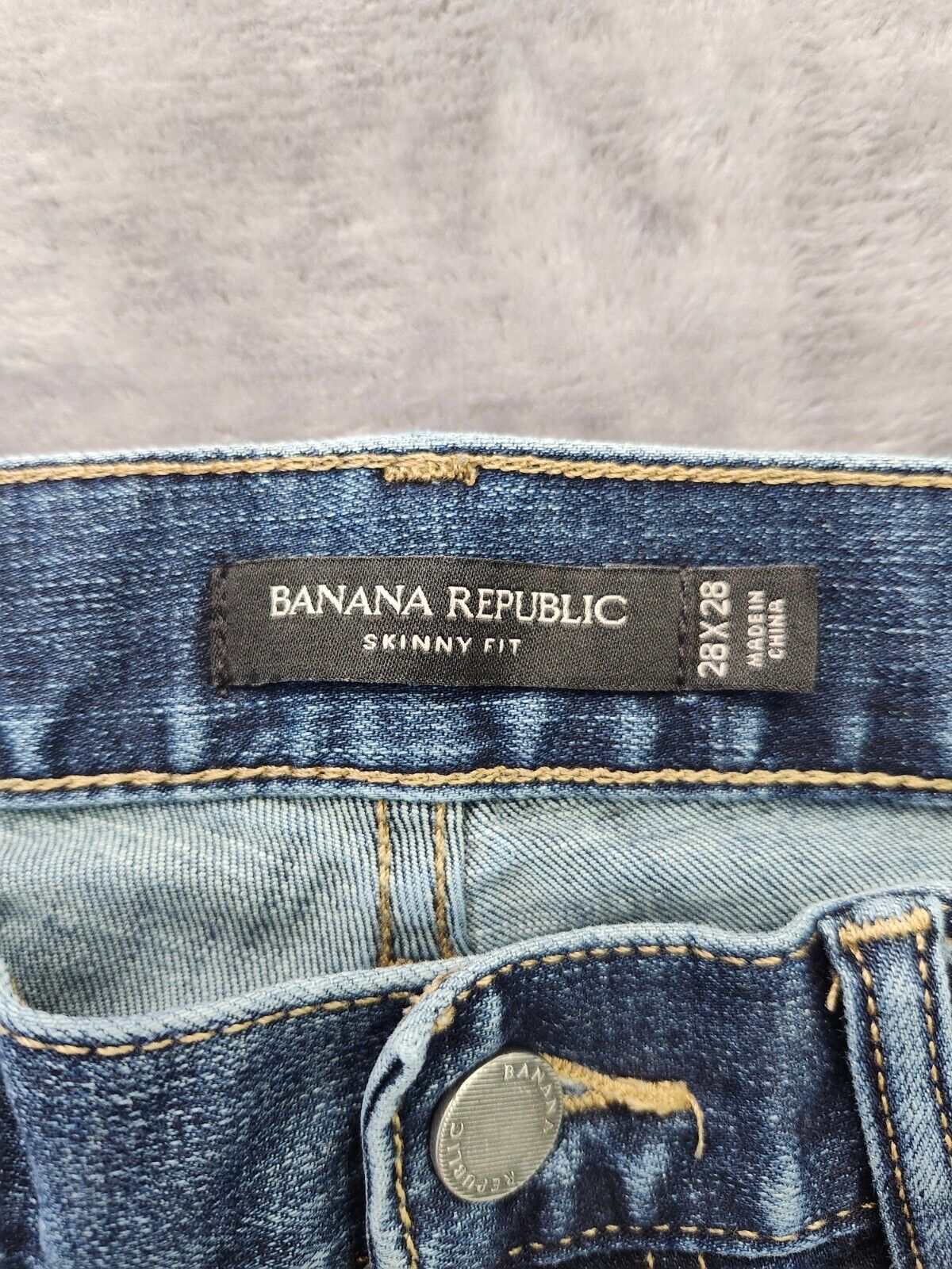 Banana Republic Skinny Fit blue jeans size 28x28