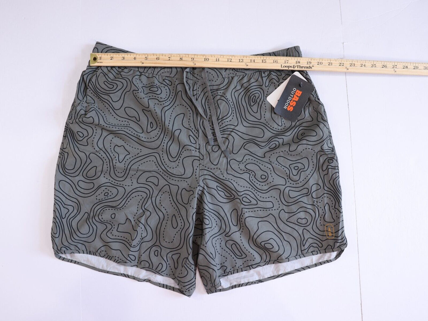 Bass Outdoor B Cool BLK/Silver Shorts Men's Size XL