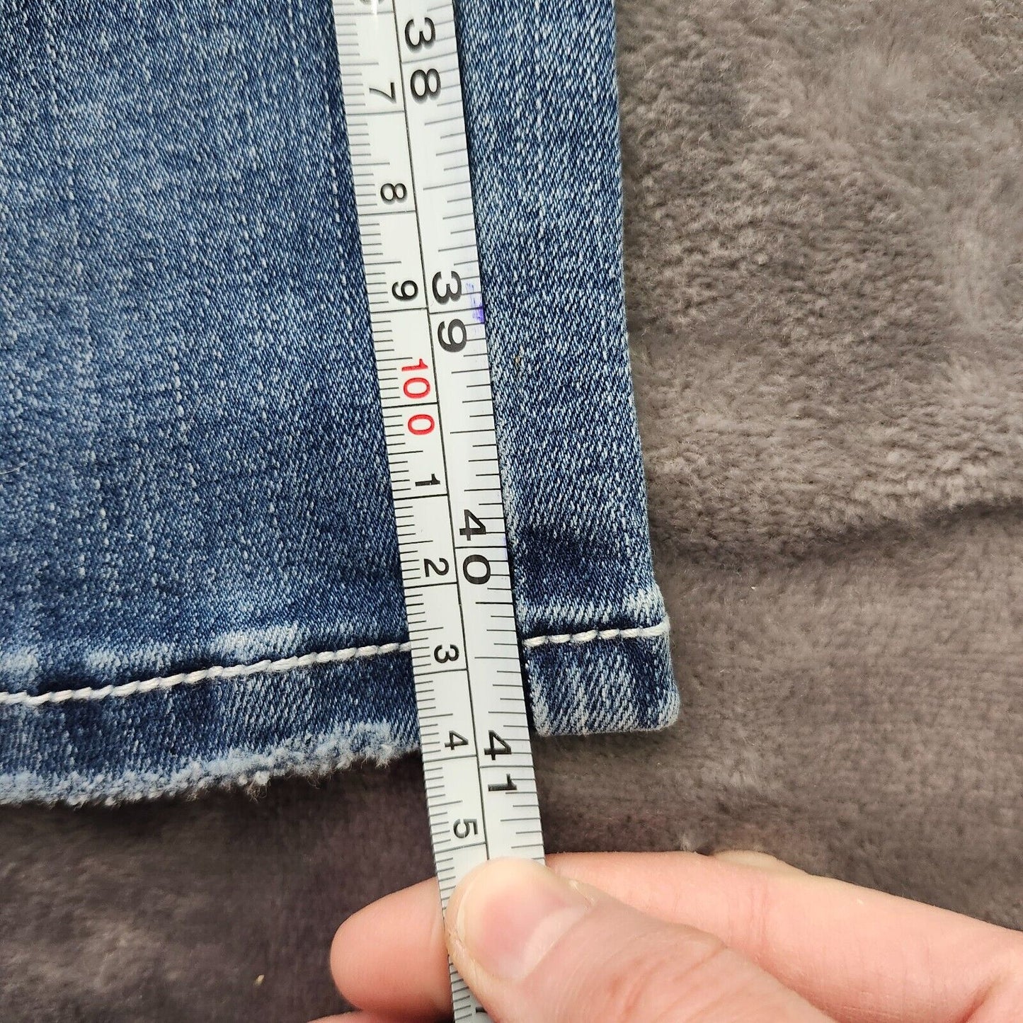 Flamingals Women's Straight Leg Faded Blue Jeans Size Small