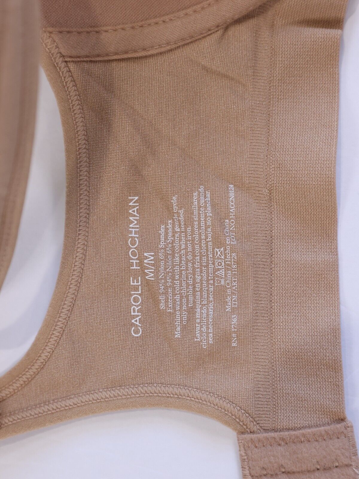 Carole Hochman Women's Wirefree Sealmless Comfort Bra, 3-Pack, Taupe/WHT/BLK Med