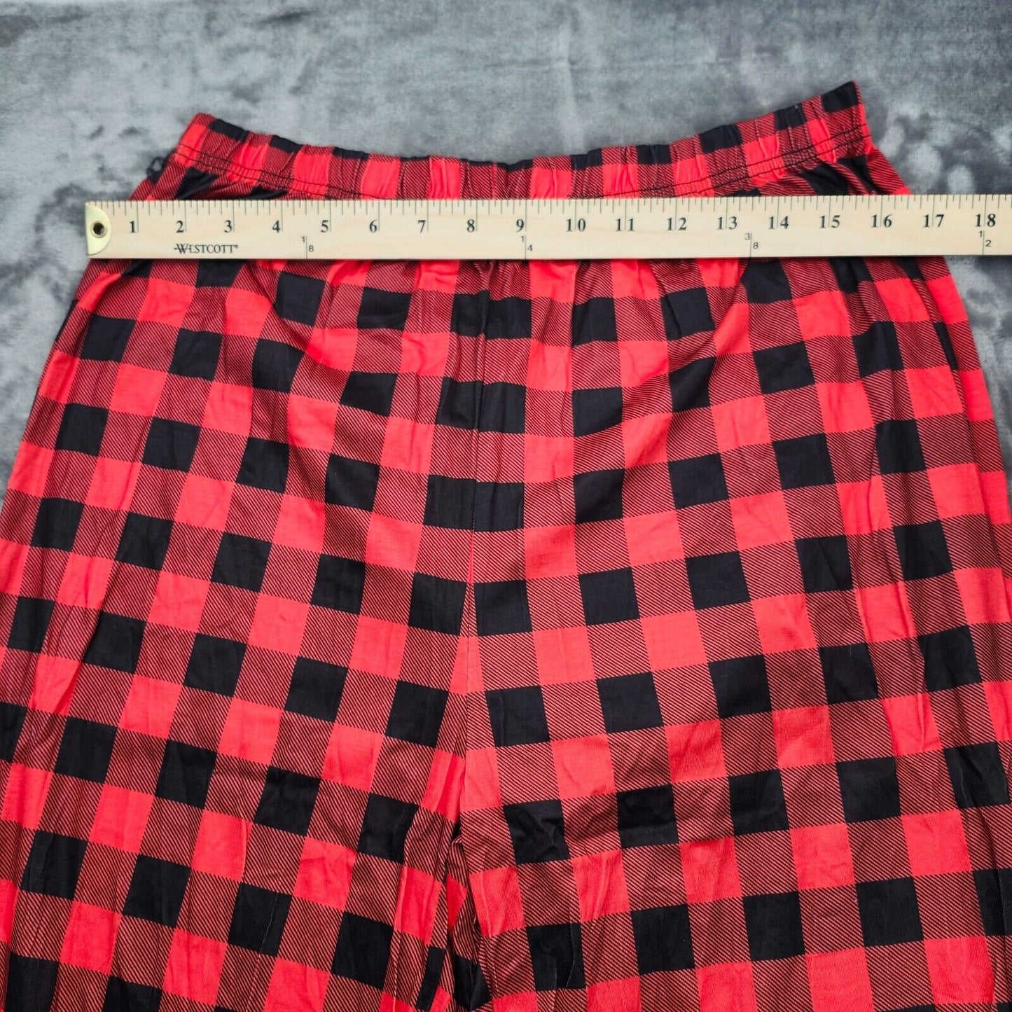 Christmas Cute Elk Reindeer Pajama Sets Classic Buffalo Plaid Jammies M