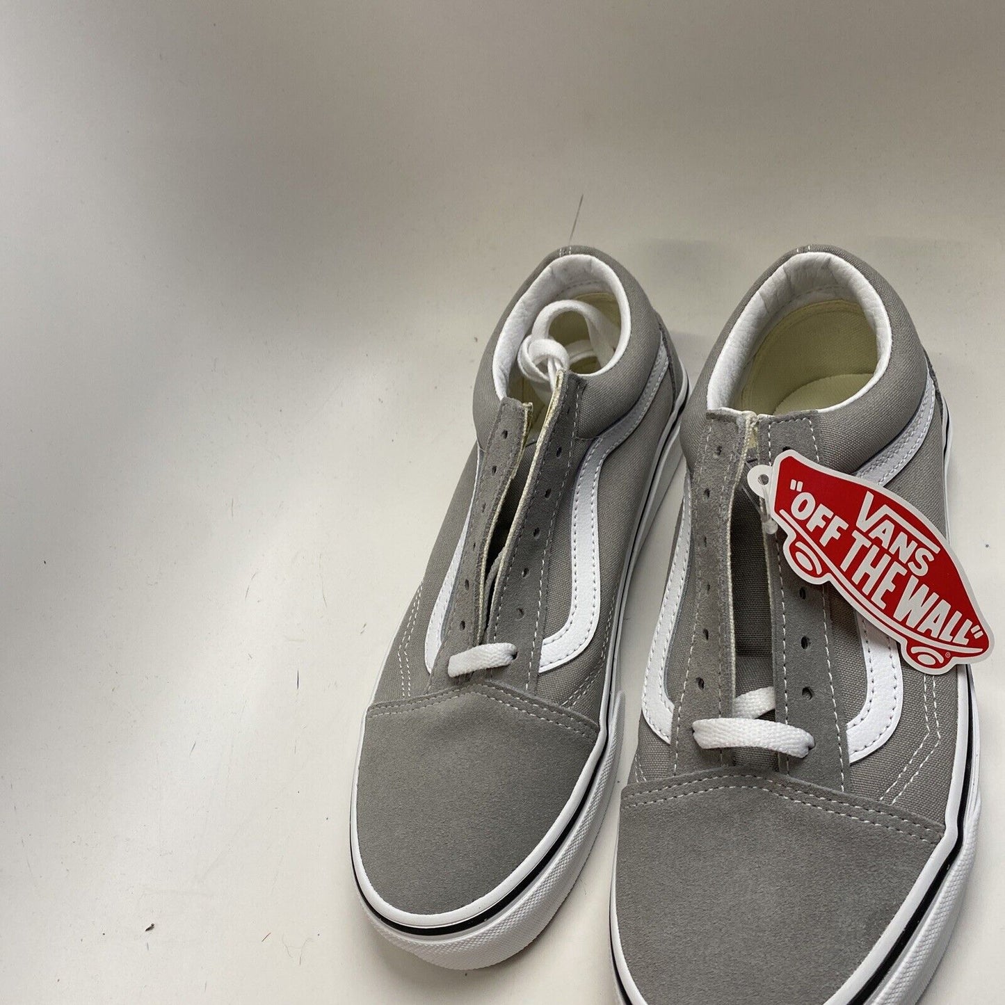 Vans Old Skool Drizzle/True White(Gray) Skate Shoe Mens Size 6 / 7.5