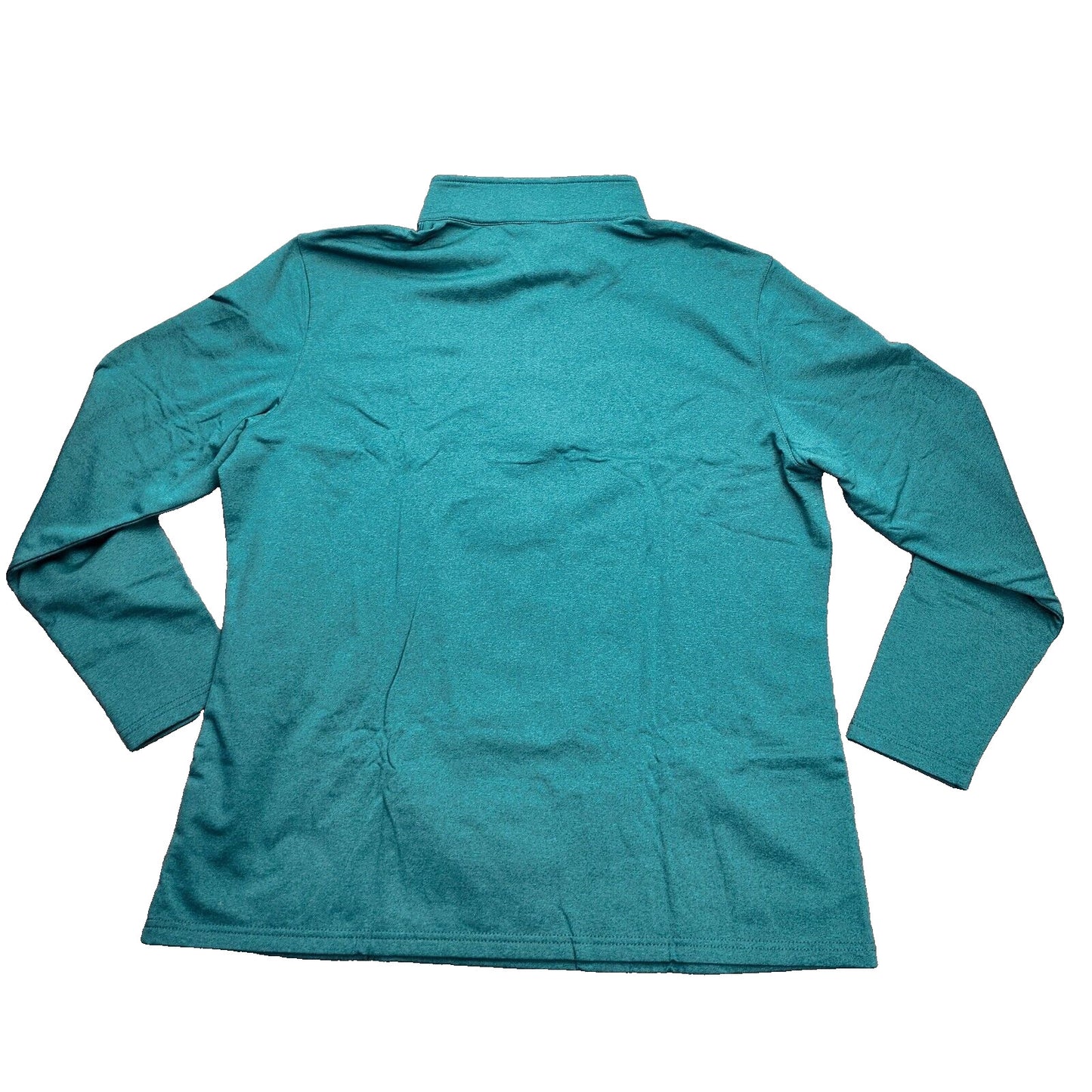 TACVASEN Women's Half Zip up Long Sleeve Sweatshirt Teal 2XL