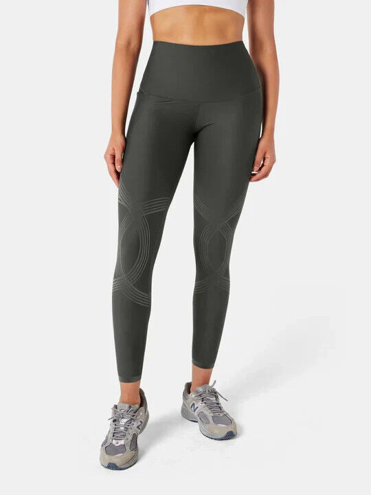 Fanka Body Sculpt Leggings (Reversible Wear with side Pocket) Dark Gray MED