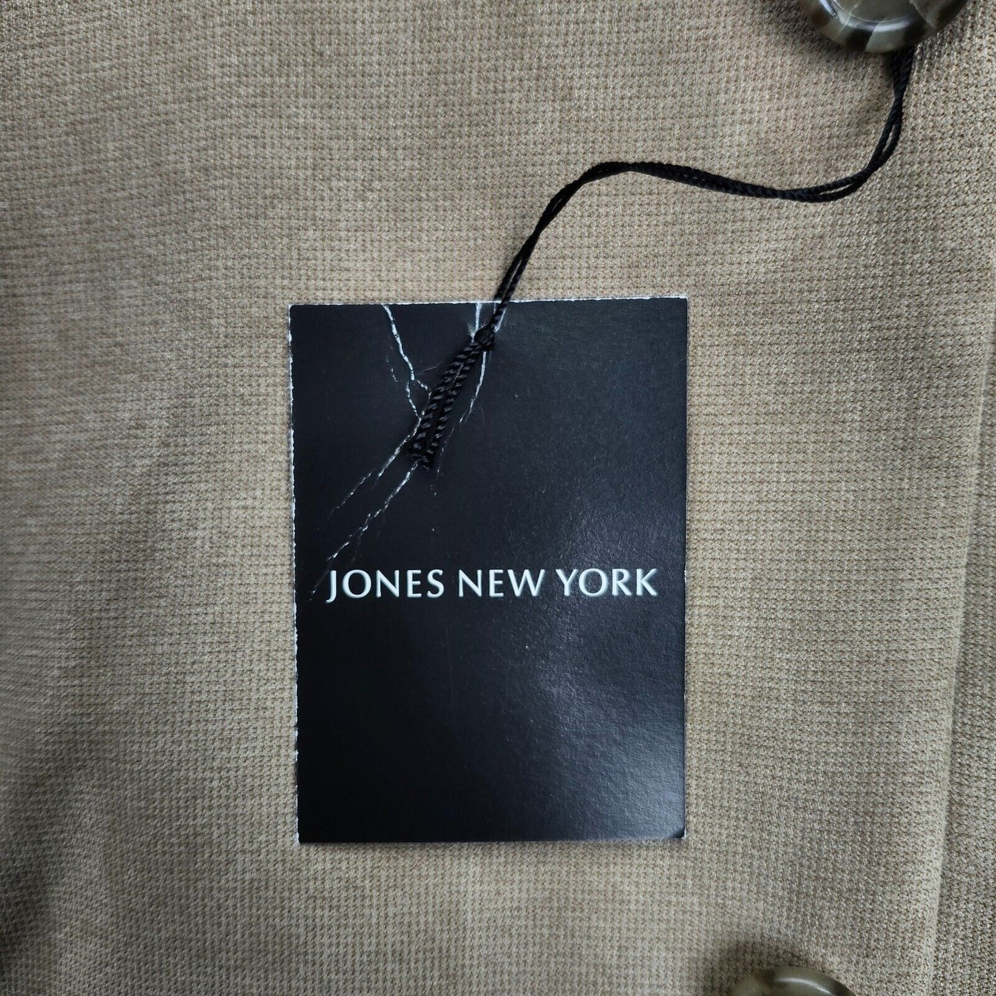 NWT Jones New York Men's 44 Long Sport Coat Blazer Corey Tan Notch Lapel