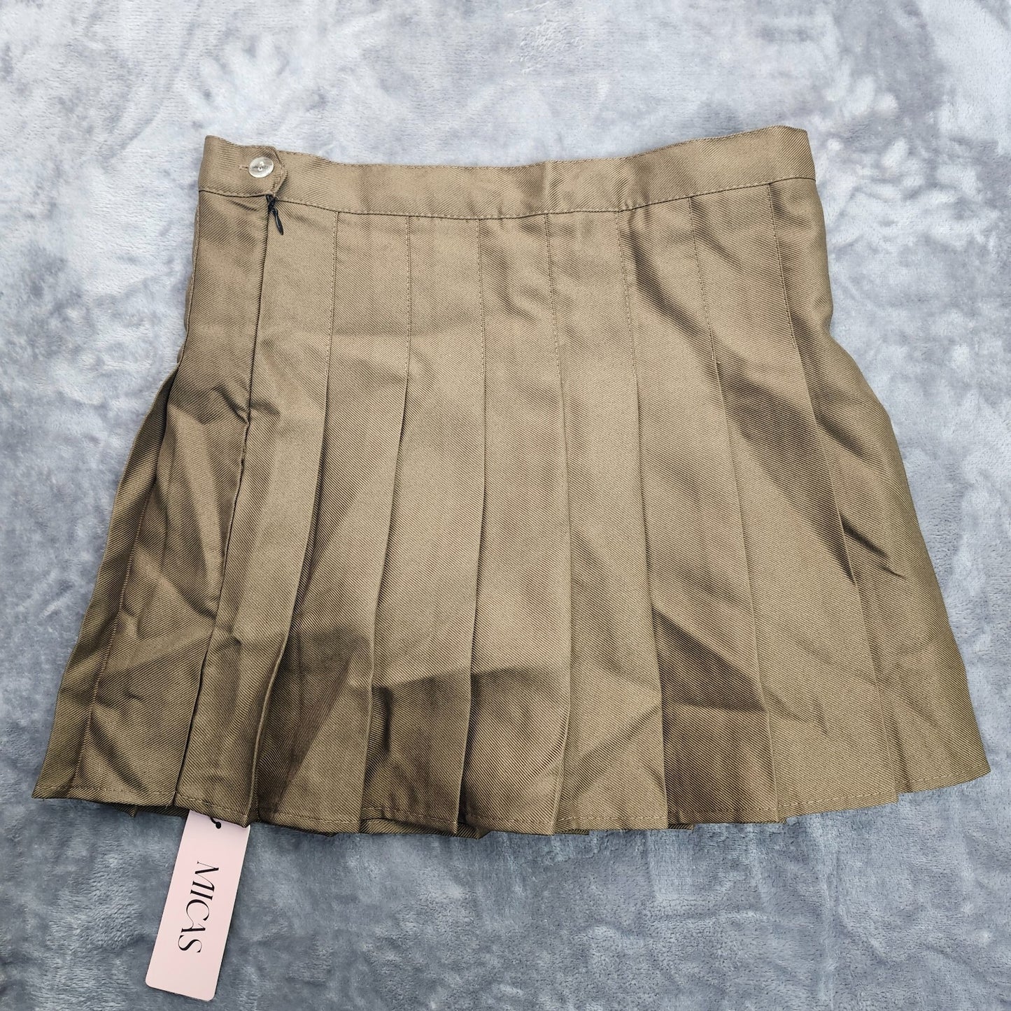 MICAS Women's Khaki Pleated Tennis Skirt Size X-Large