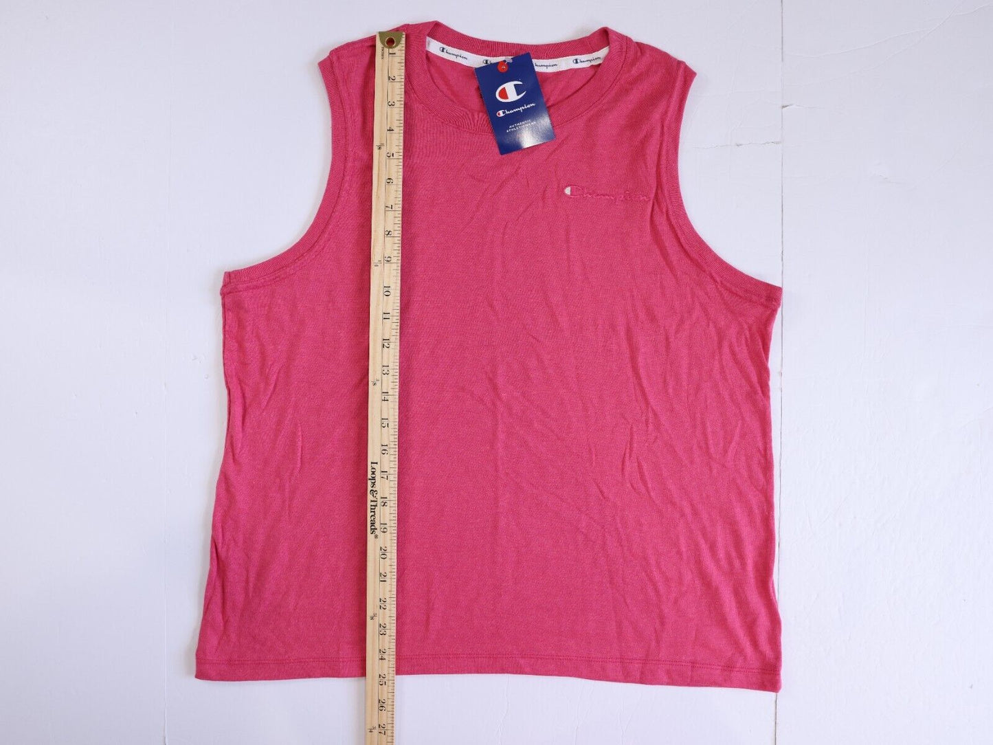 Champion Tank Top Women's Sleeveless T-shirt Pink Peach Size XL