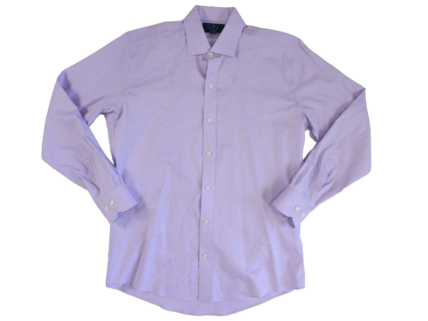 Button Down Slim Fit Dress Shirt Light Purple 15.5 33