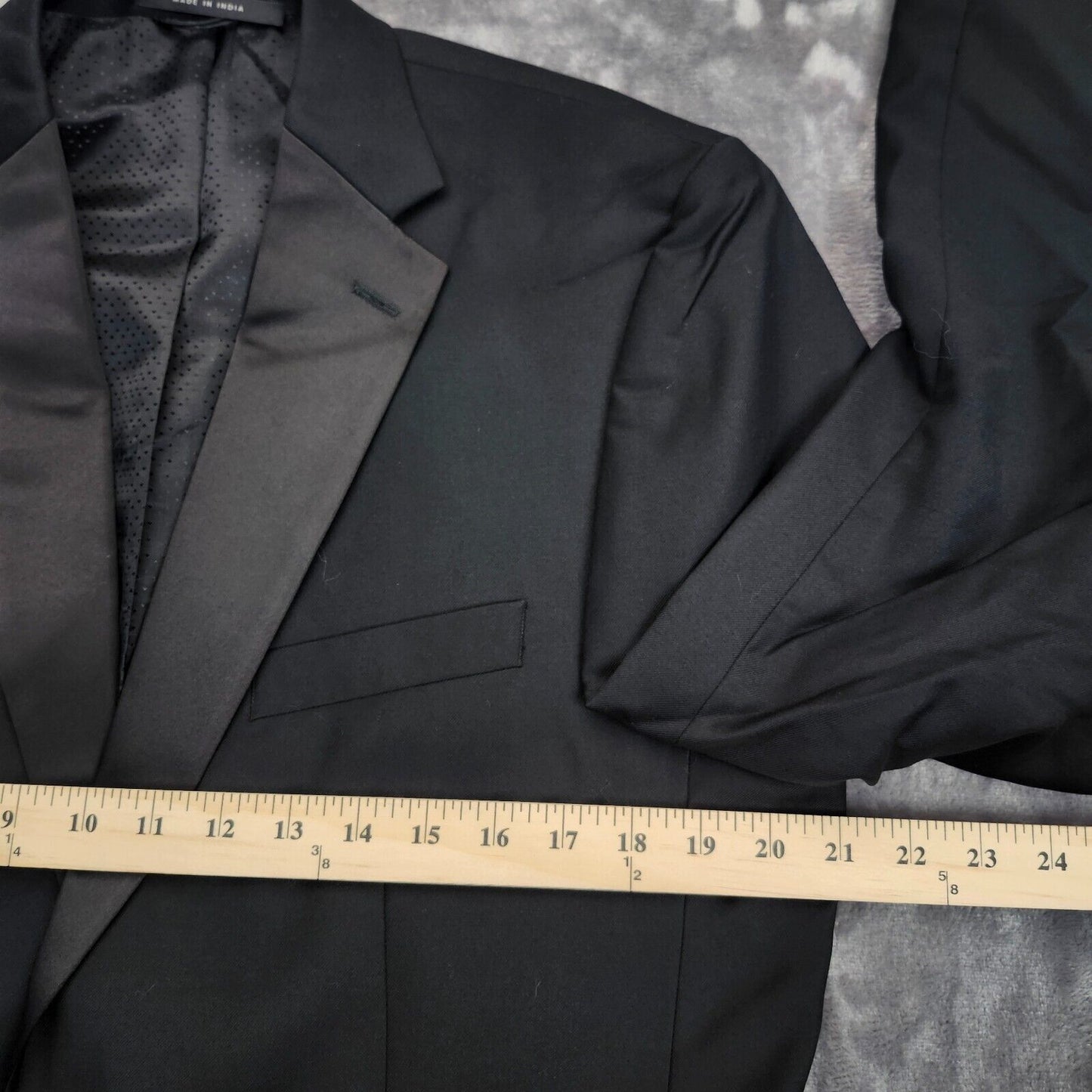 Alfani Men's Wool Blend Black Tuxedo Jacket Size 40R