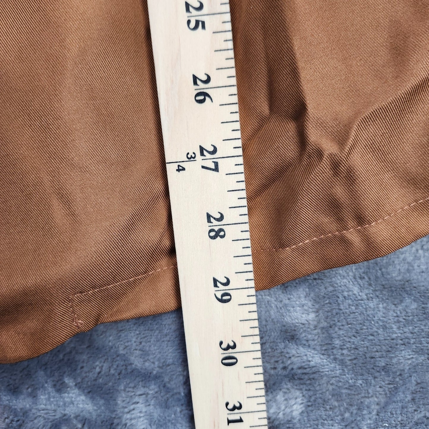 Mens Brown Blazer Polyester Size 2XL