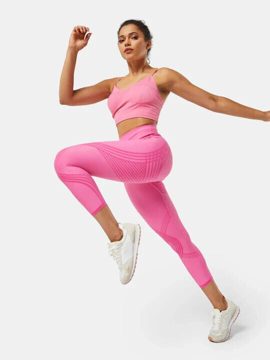 Fanka Lift and Curve 7/8 Leggings (Reversible Wear) Sugar Pink Small