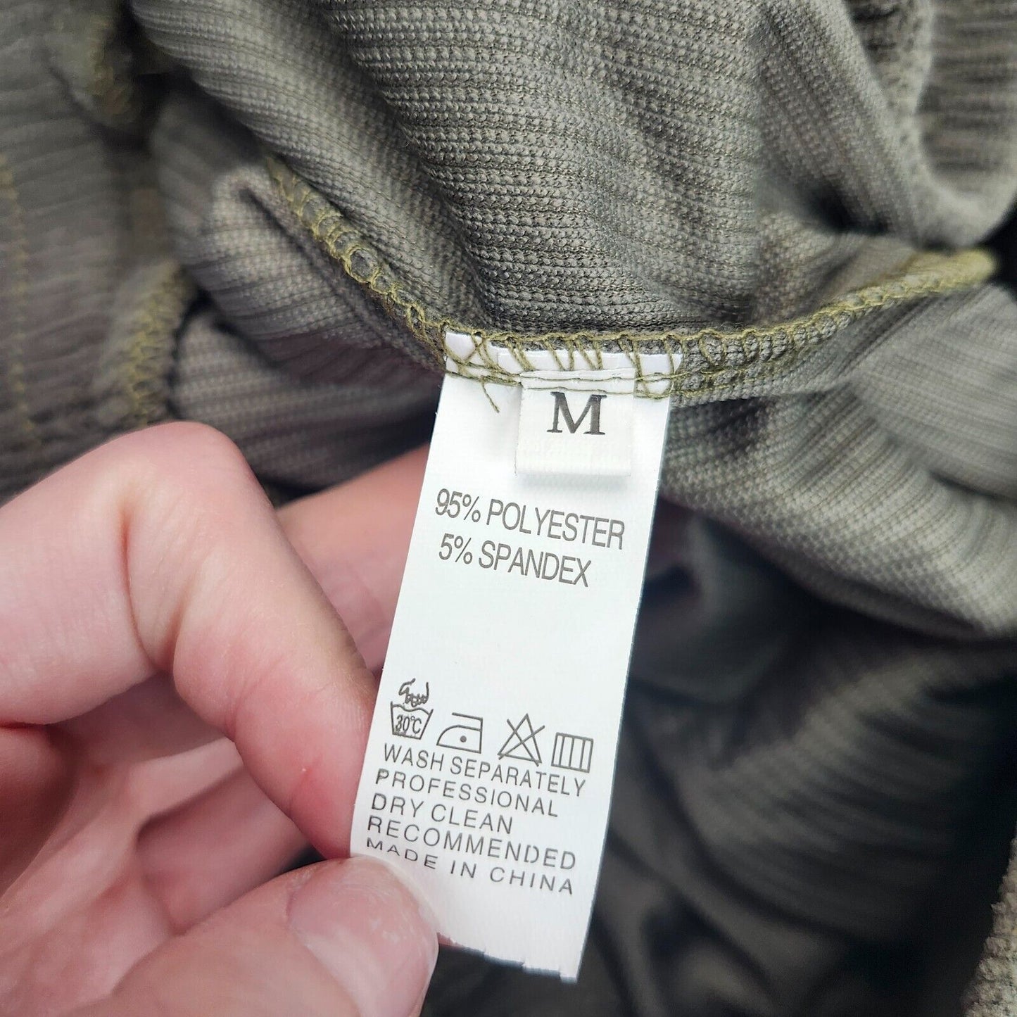 Olive Green Ribbed Loungewear / Sleepwear set unisex size Medium