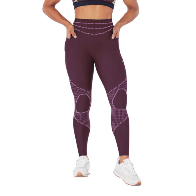 Fanka Body Sculpt Training Leggings (with Pockets) midnight w crushed plum M