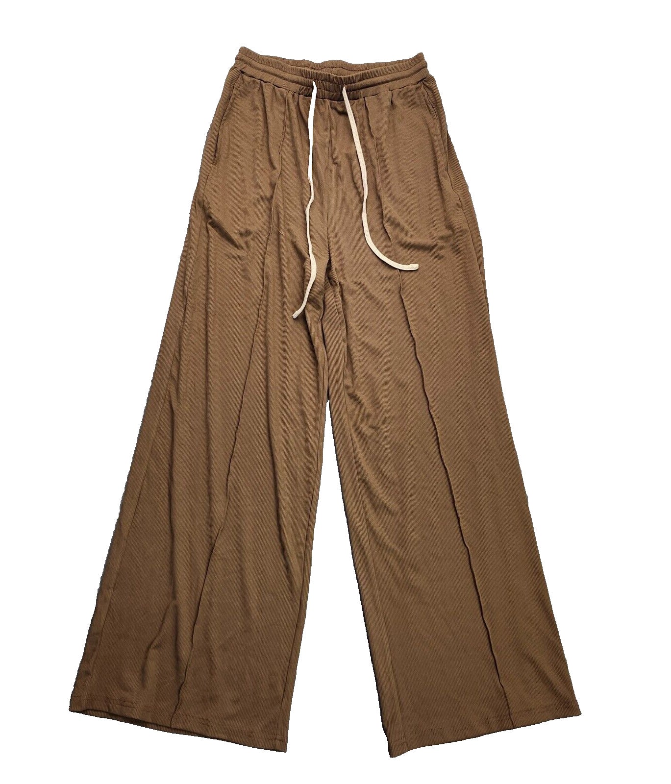 CIDER Womens Elastic Drawstring Waist Knotted Trousers Medium
