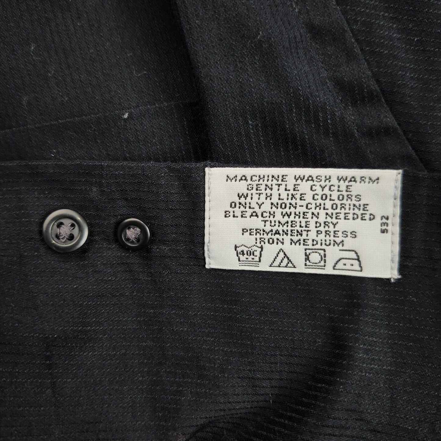 Mens KENNETH COLE new york Button down dress shirt Size 17 32-33