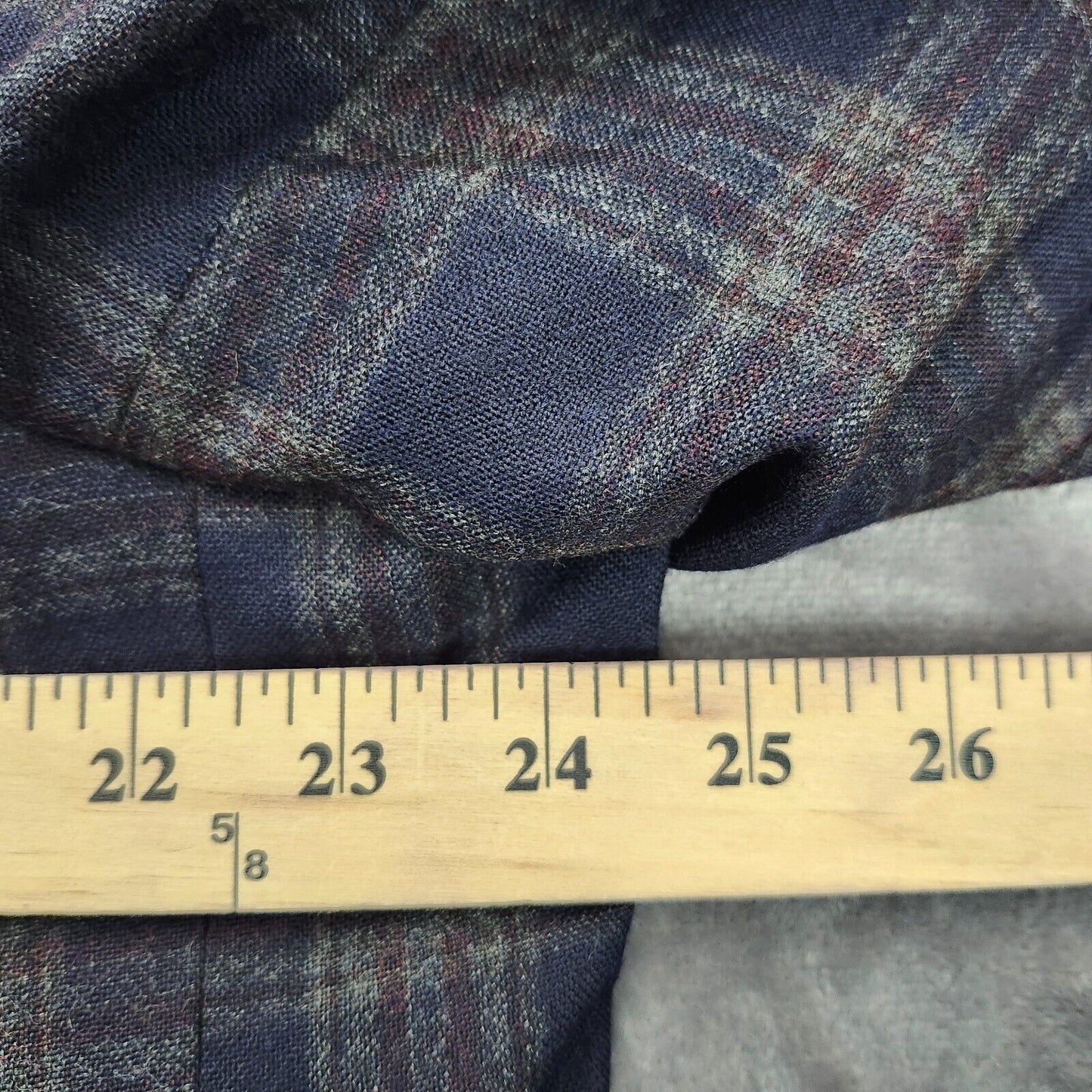Lauren Ralph Lauren Polyester Blue Plaid Suit Jacket Blazer 48L NWT