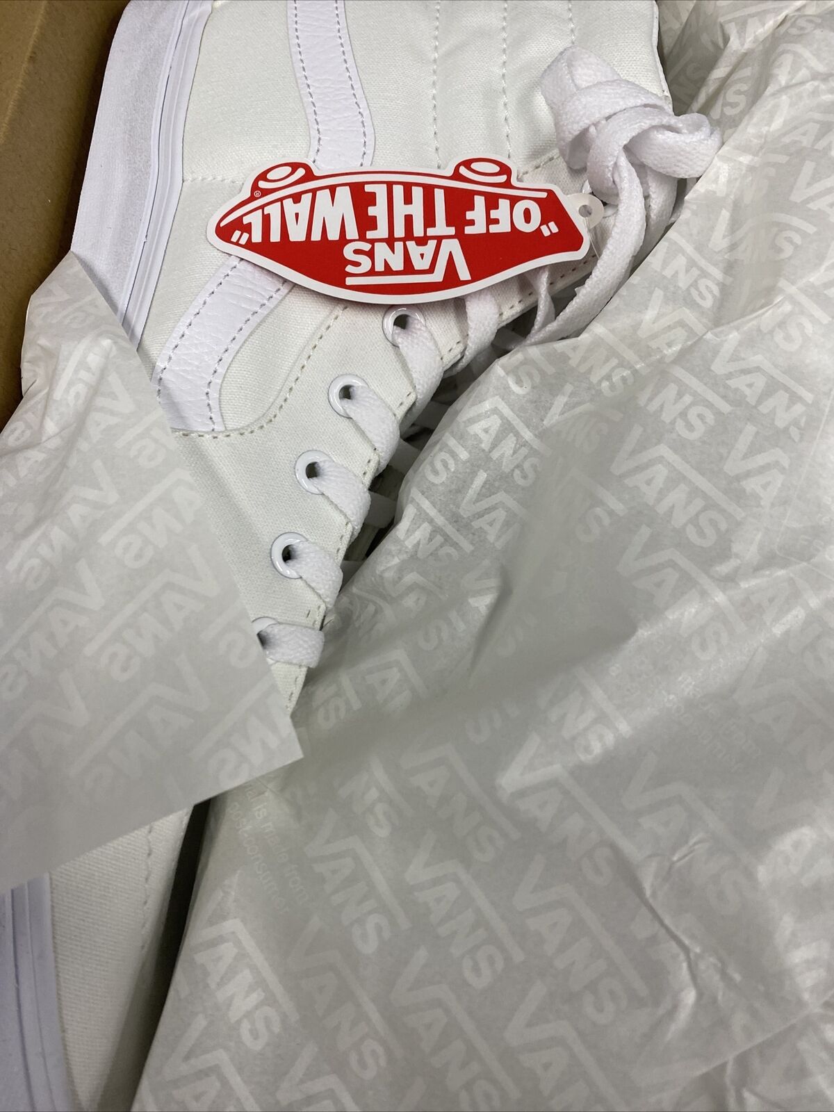 Vans SK8-HI VN000D5IW001 Men's True White Skateboarding Shoes Size 13