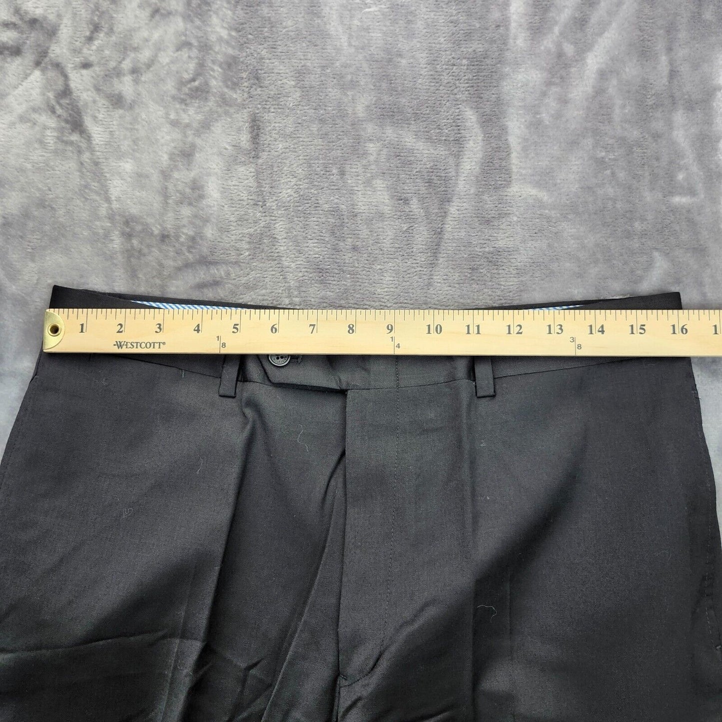Tommy Hilfiger Black Suit Set 100% Wool Jacket 41 L Pants 32