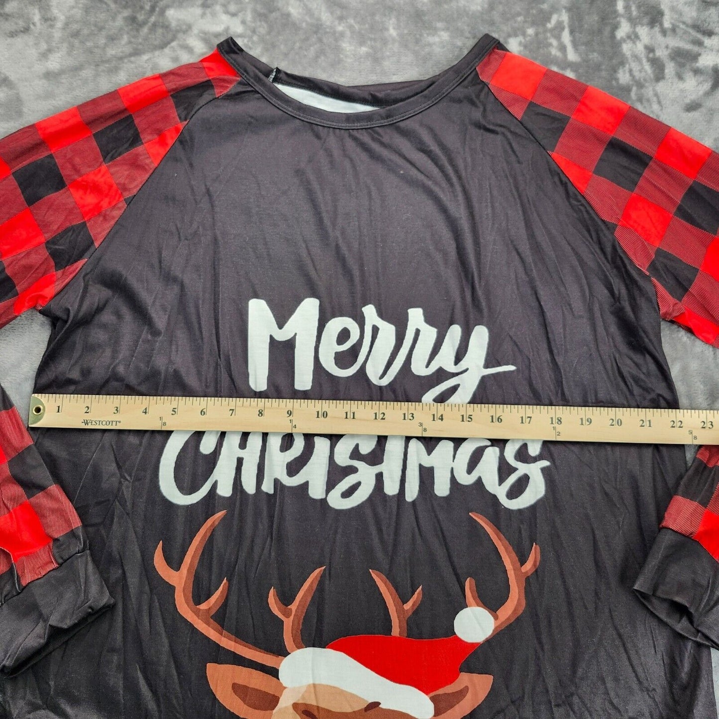Mens Christmas Plaid Pajamas for Family XL