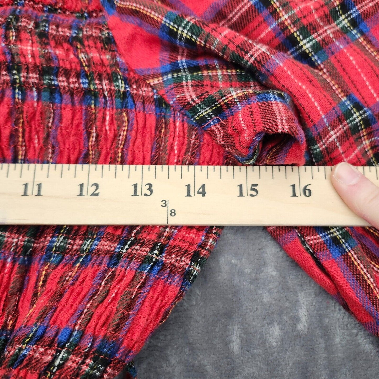 CUPSHE NWT Abigai Belted Tartan Plaid Maxi Christmas Dress Size M