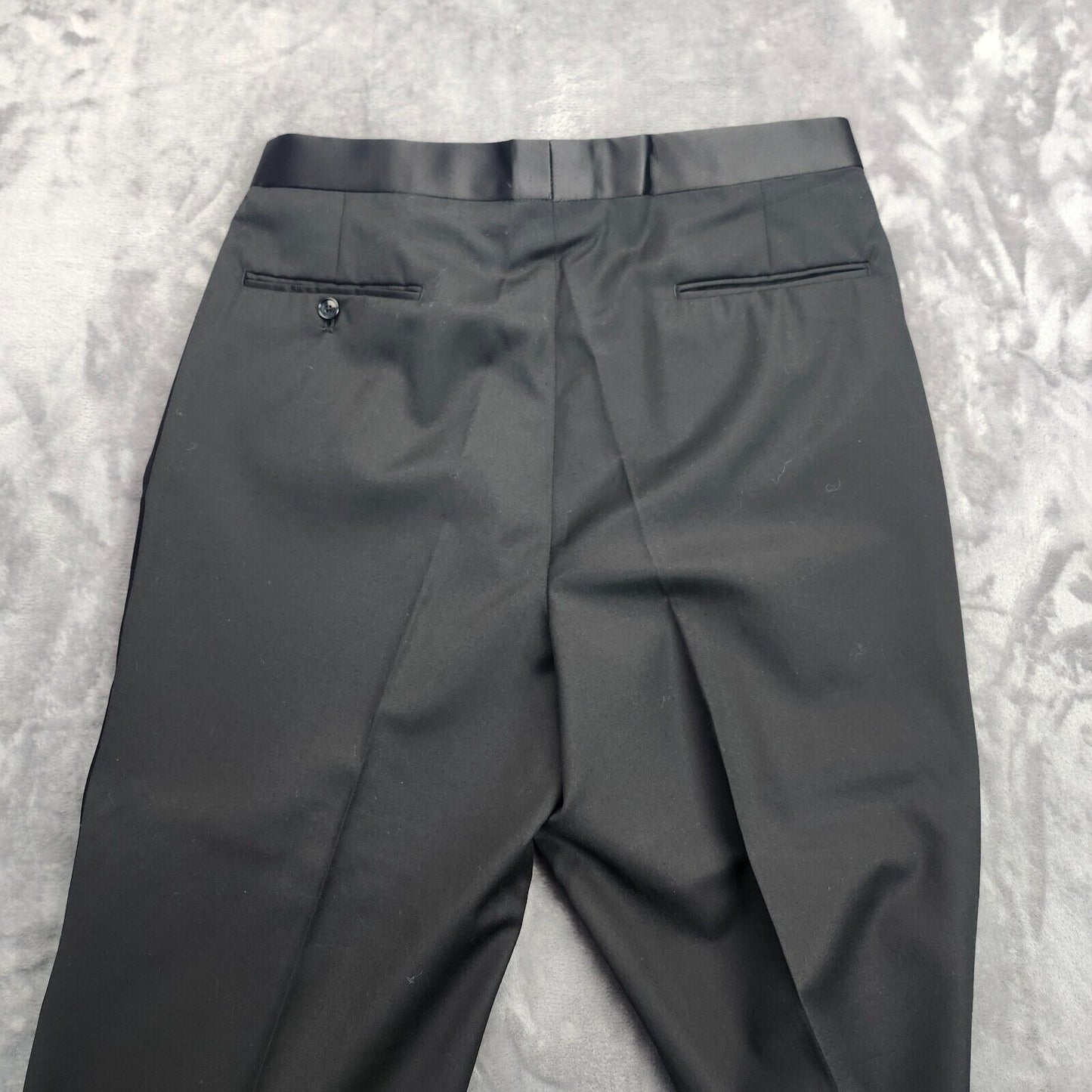 100% Wool Men's Tuxedo Set Jacket Size 40 Long, Pants 34