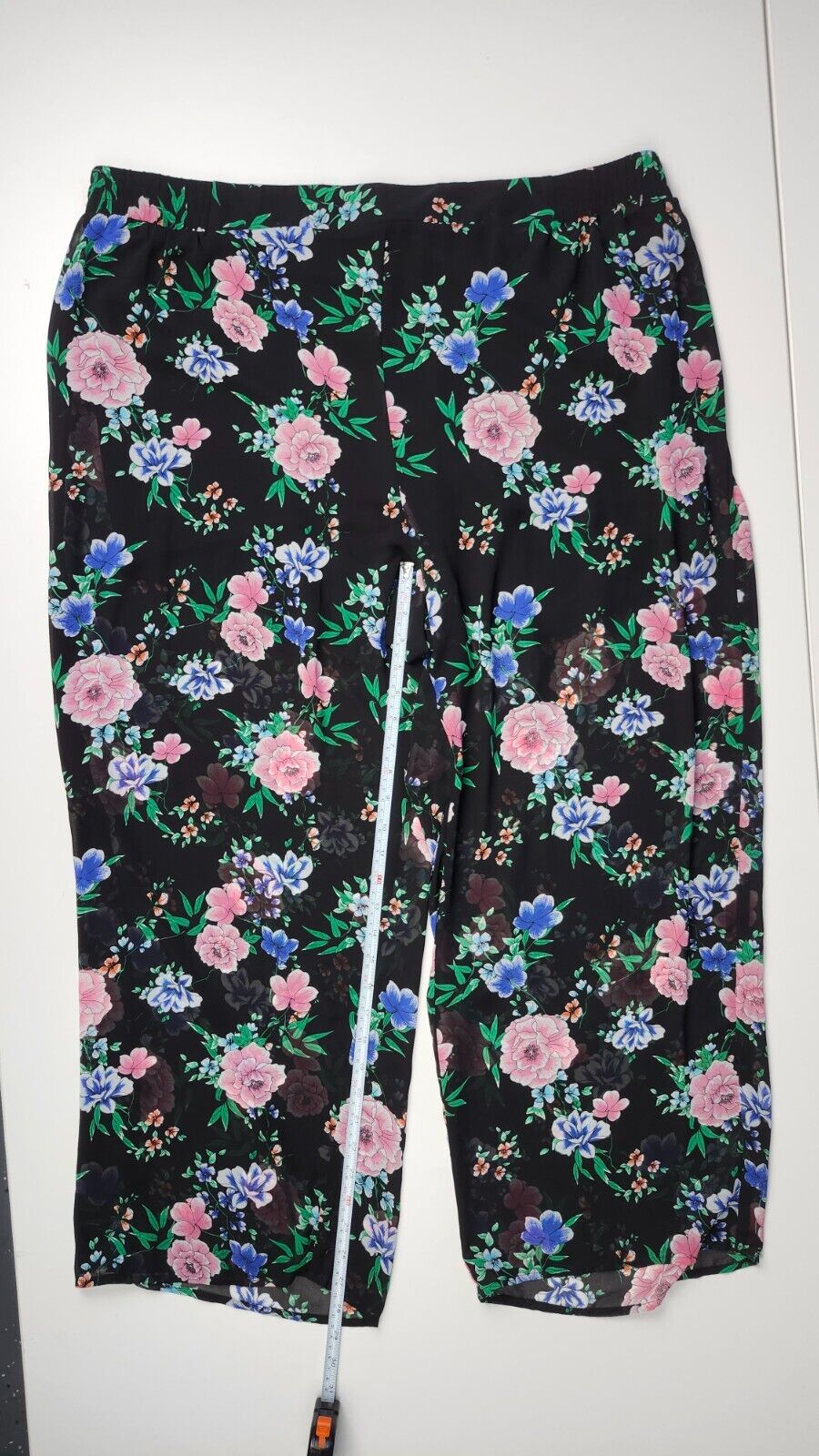 NWT Torrid Floral Black Flowy Sheer Pants with Built in Shorts Size 3X