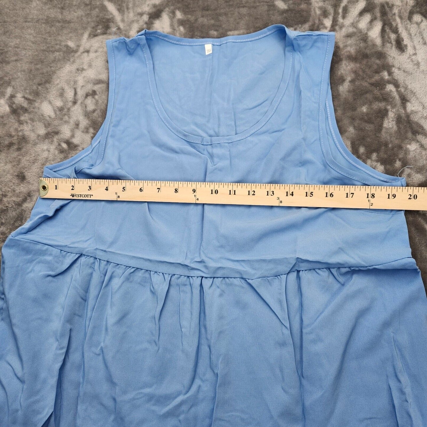Women's Sleeveless Party Beach Dress, Fashion Holiday Summer Dress Blue XL