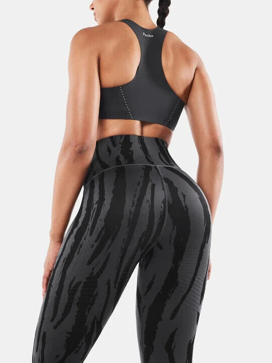 Fanka Body Sculpt Leggings (Reversible Wear) Small Oud Wood Print
