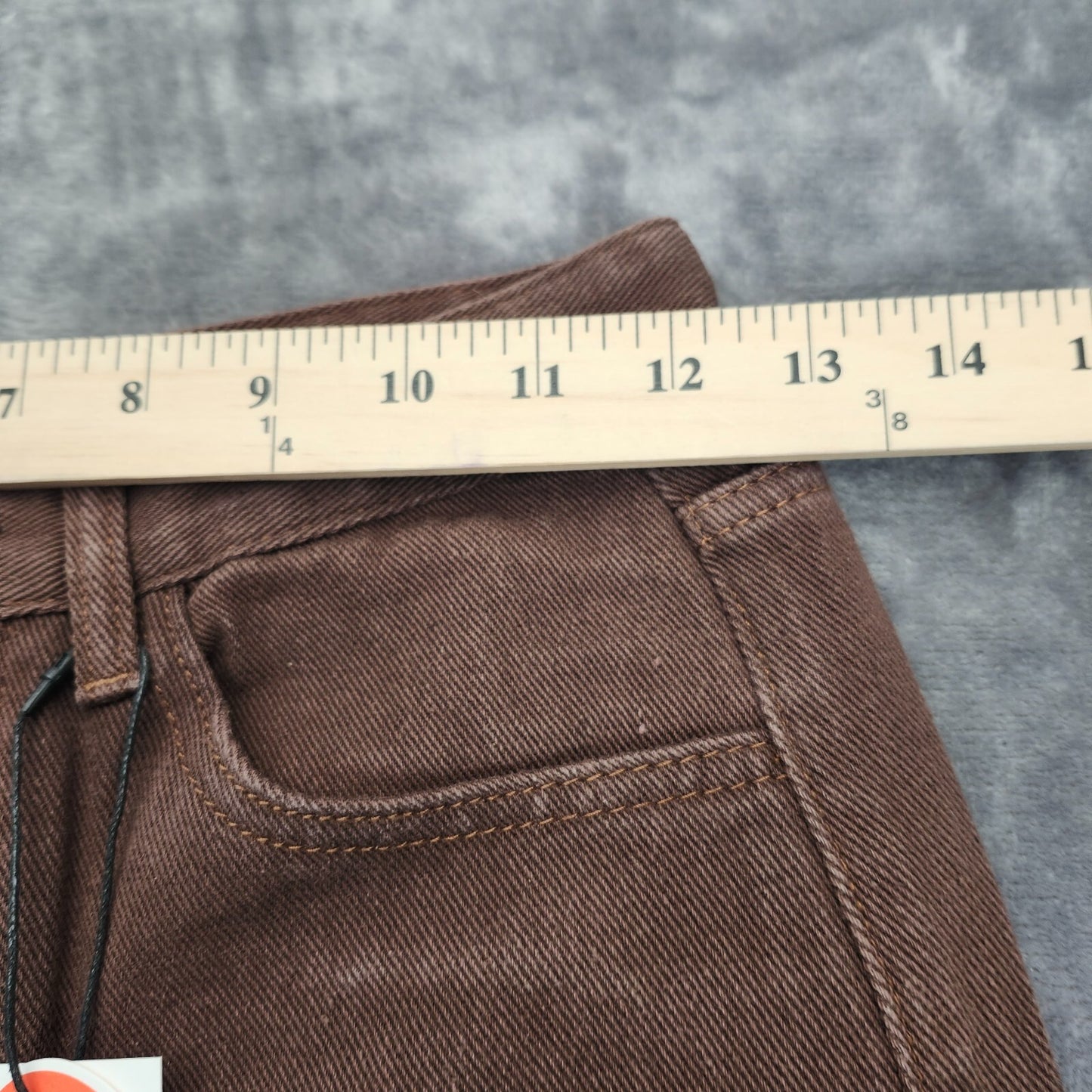 CIDER Womens Brown Straight Leg Jeans XS