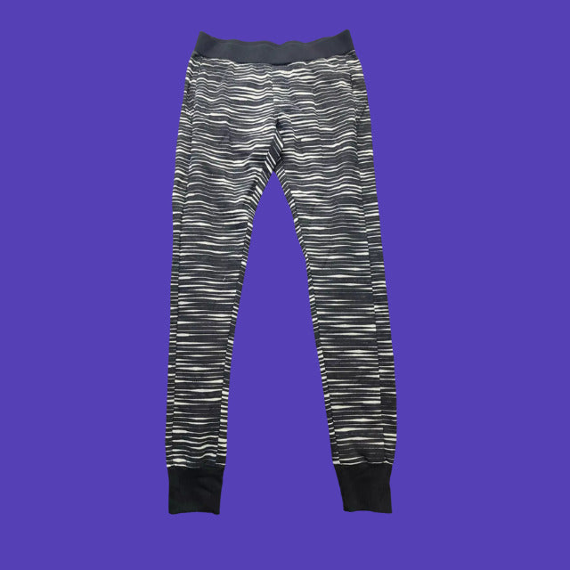 NWT Bench Urban Wear Womens Yoga pants Size Small Black Stripes
