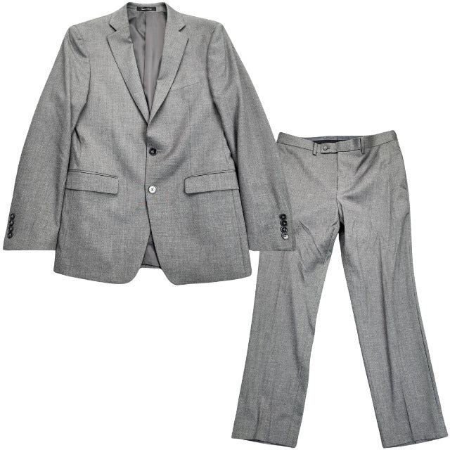 Calvin Klein Mens Suit Set Gray Jacket 38R, Trousers 34W X 32L
