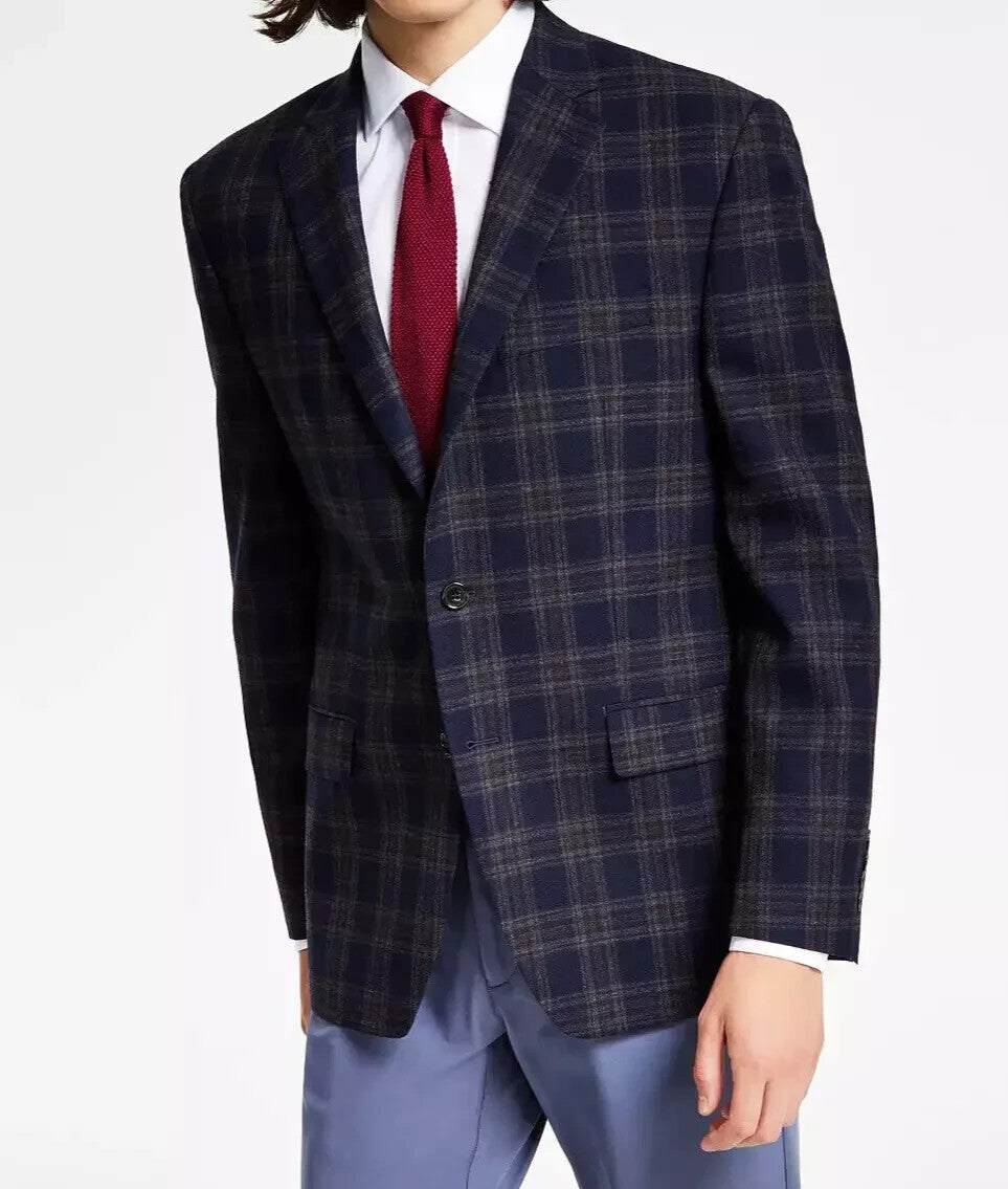 Ralph Lauren Men's Lexington Wool Classic-Fit Ultraflex Blazer Navy/Brown 42R