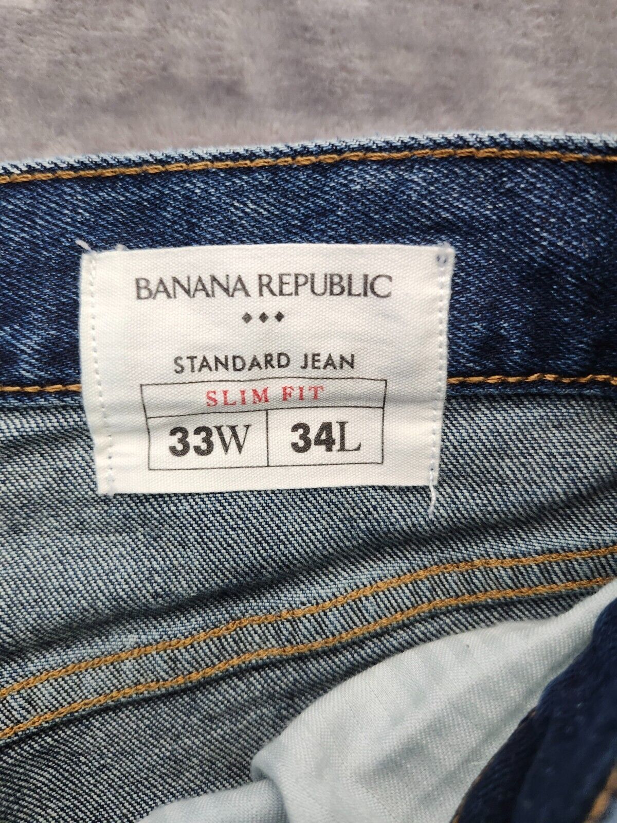 Banana Republic Standard Jeans Slim Fit 33W x 34L