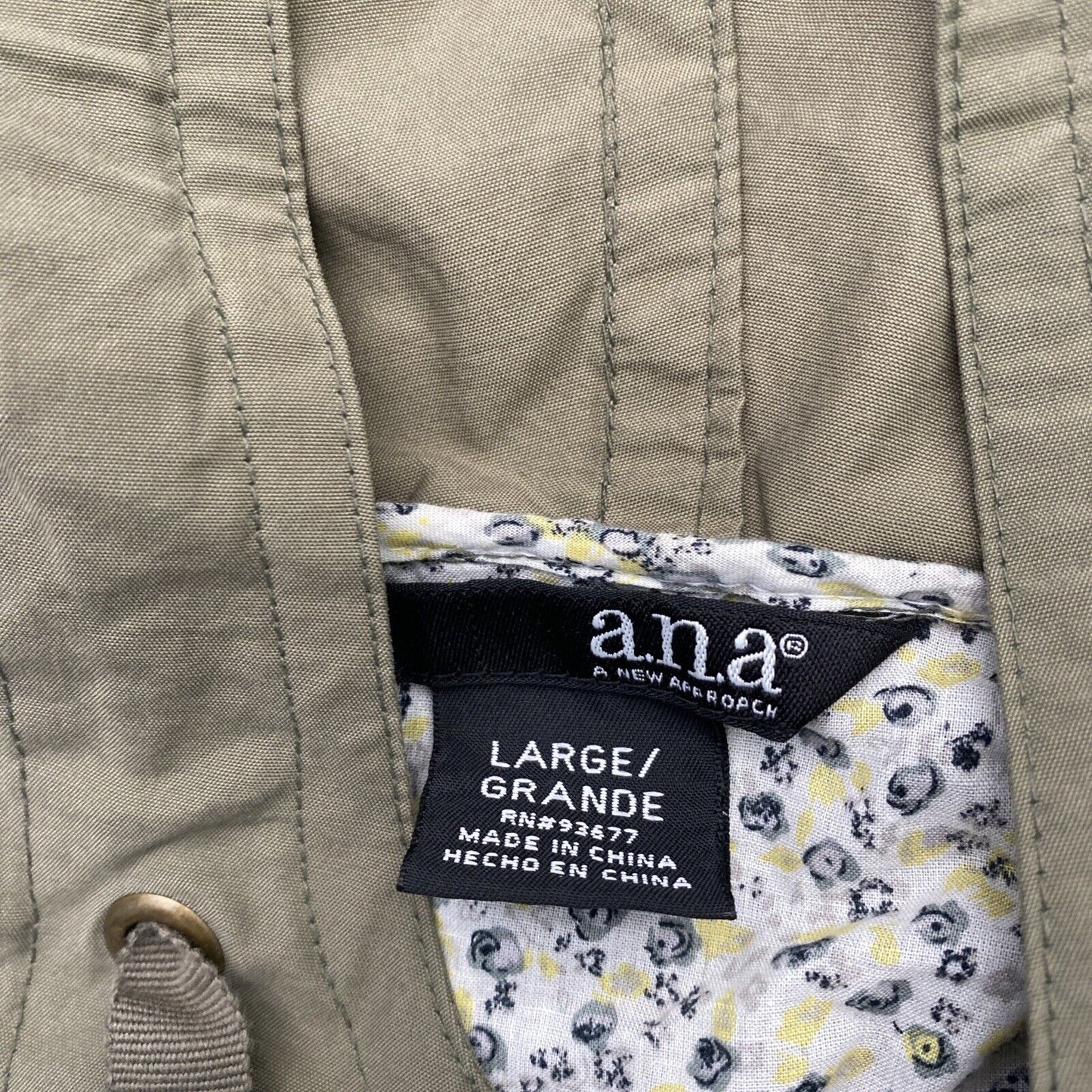 ANA A New Approach Womens Jacket Green Size Large
