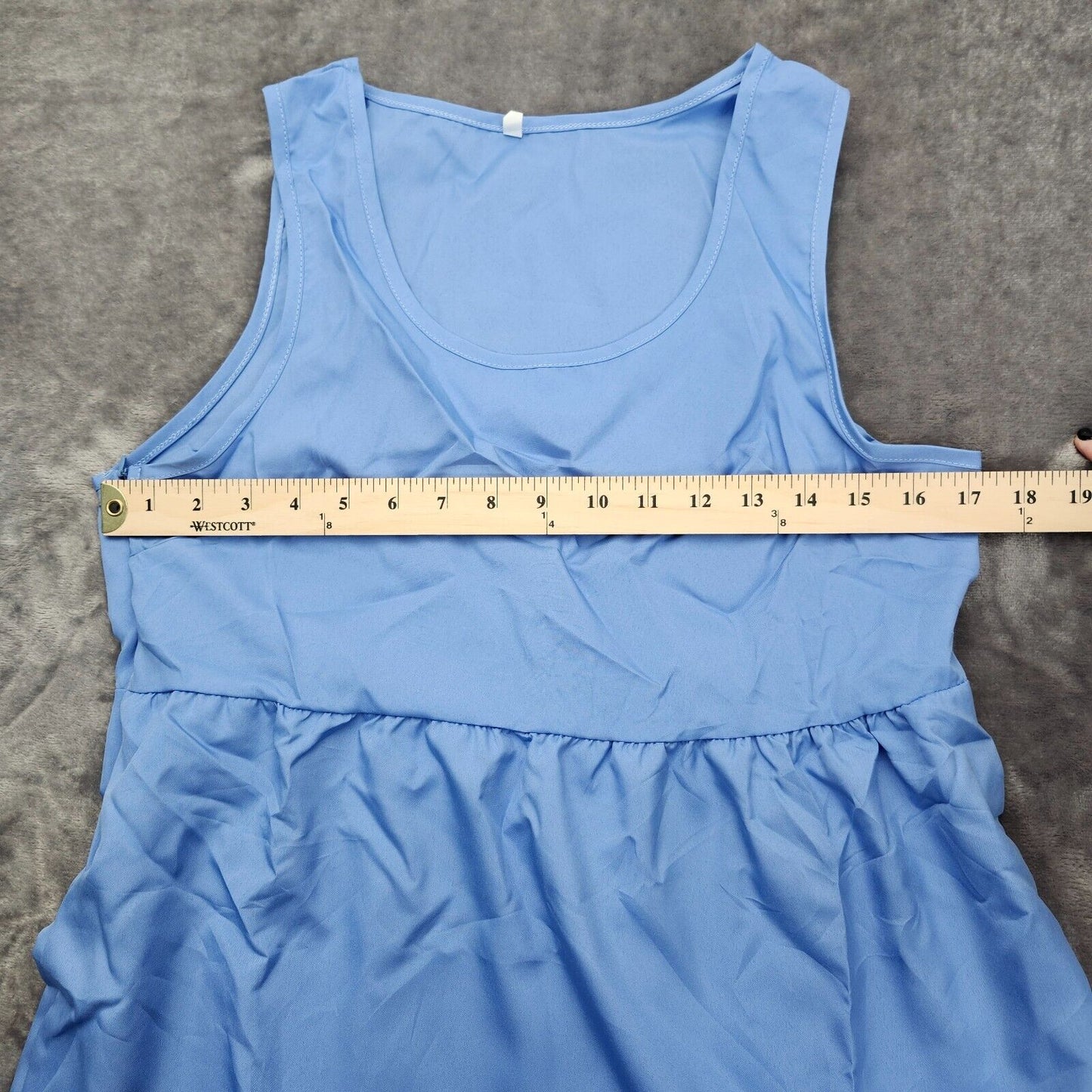 Women's Sleeveless Party Beach Dress, Fashion Holiday Summer Dress Blue Large