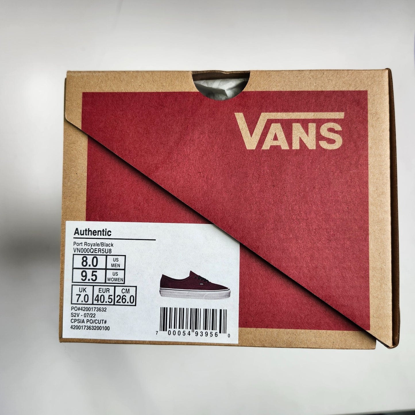 Vans Authentic Sneakers Port Royale New Size mens 8 Womens 9.5