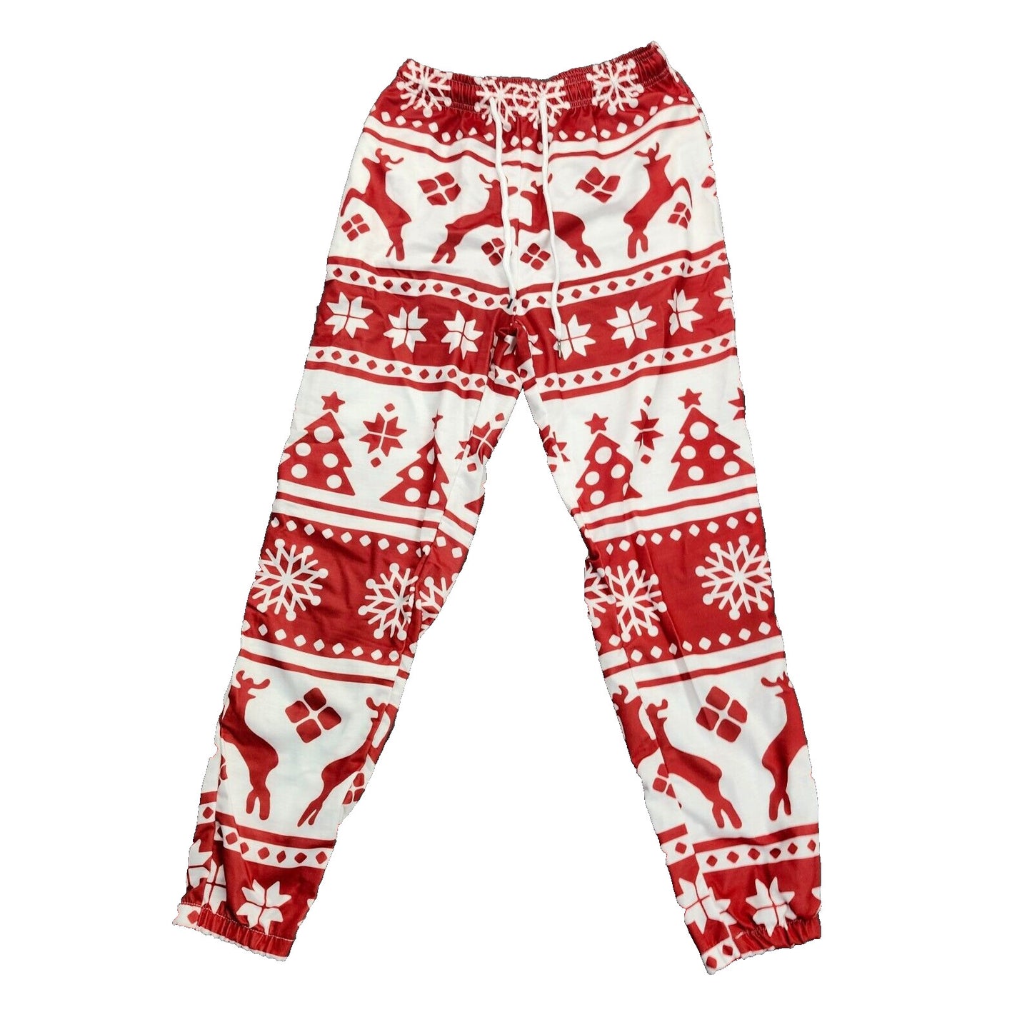 Christmas Sweatpants for Women Lounge Joggers Fleece Pants with Pockets Warm Med