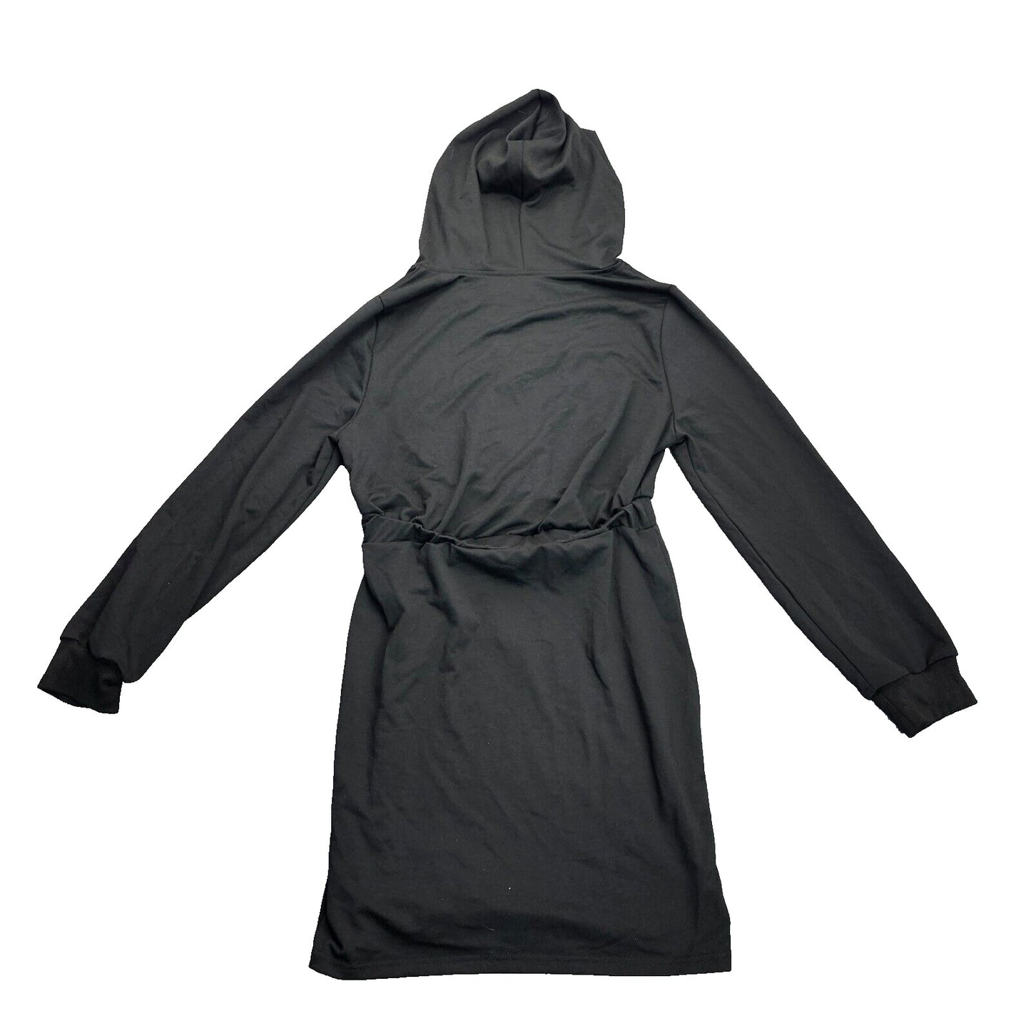 CUPSHE Womens Onyx Half-Zip Hooded Sweater Dress size Medium