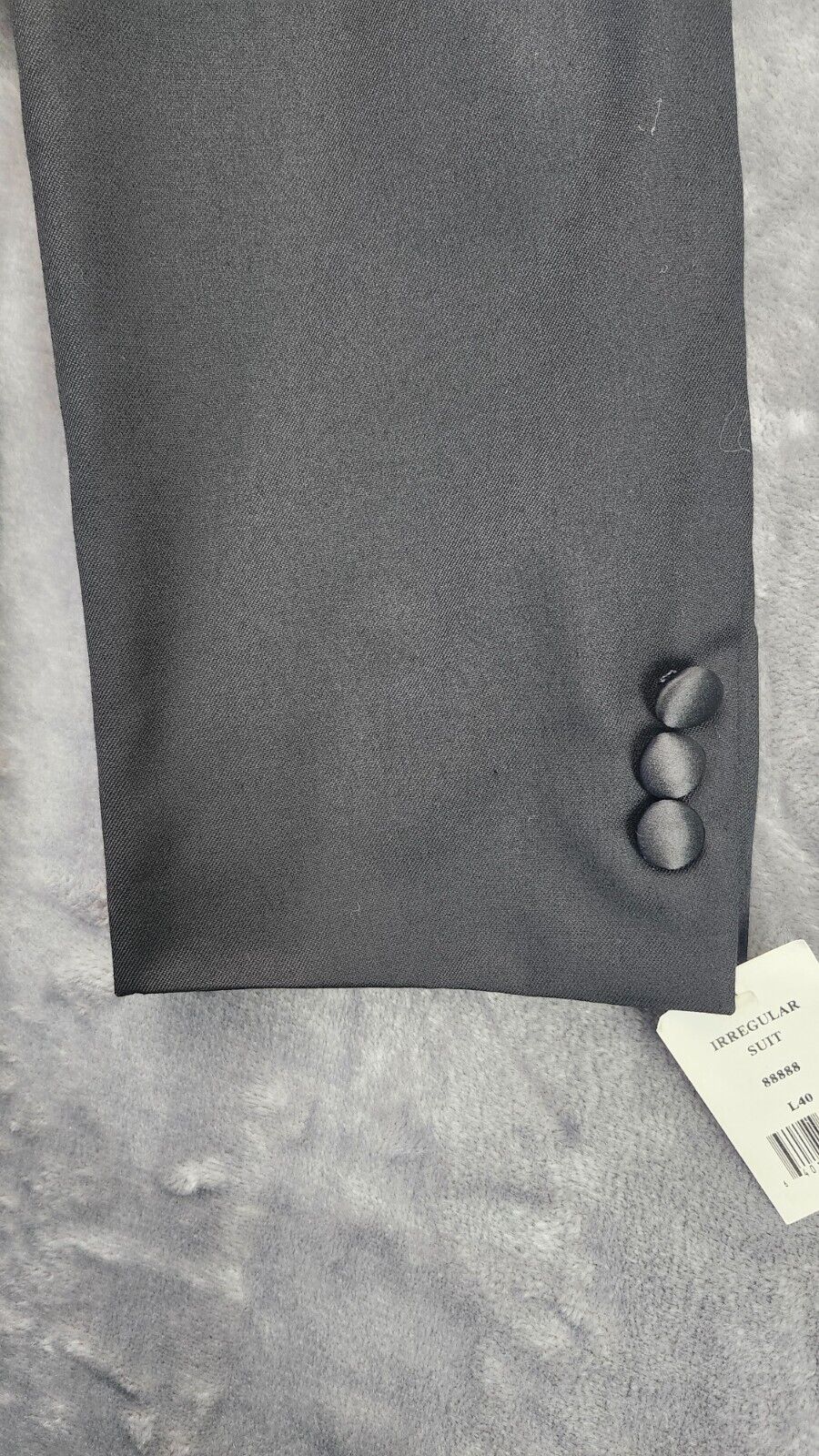 100% Wool Men's Tuxedo Set Jacket Size 40 Long, Pants 34