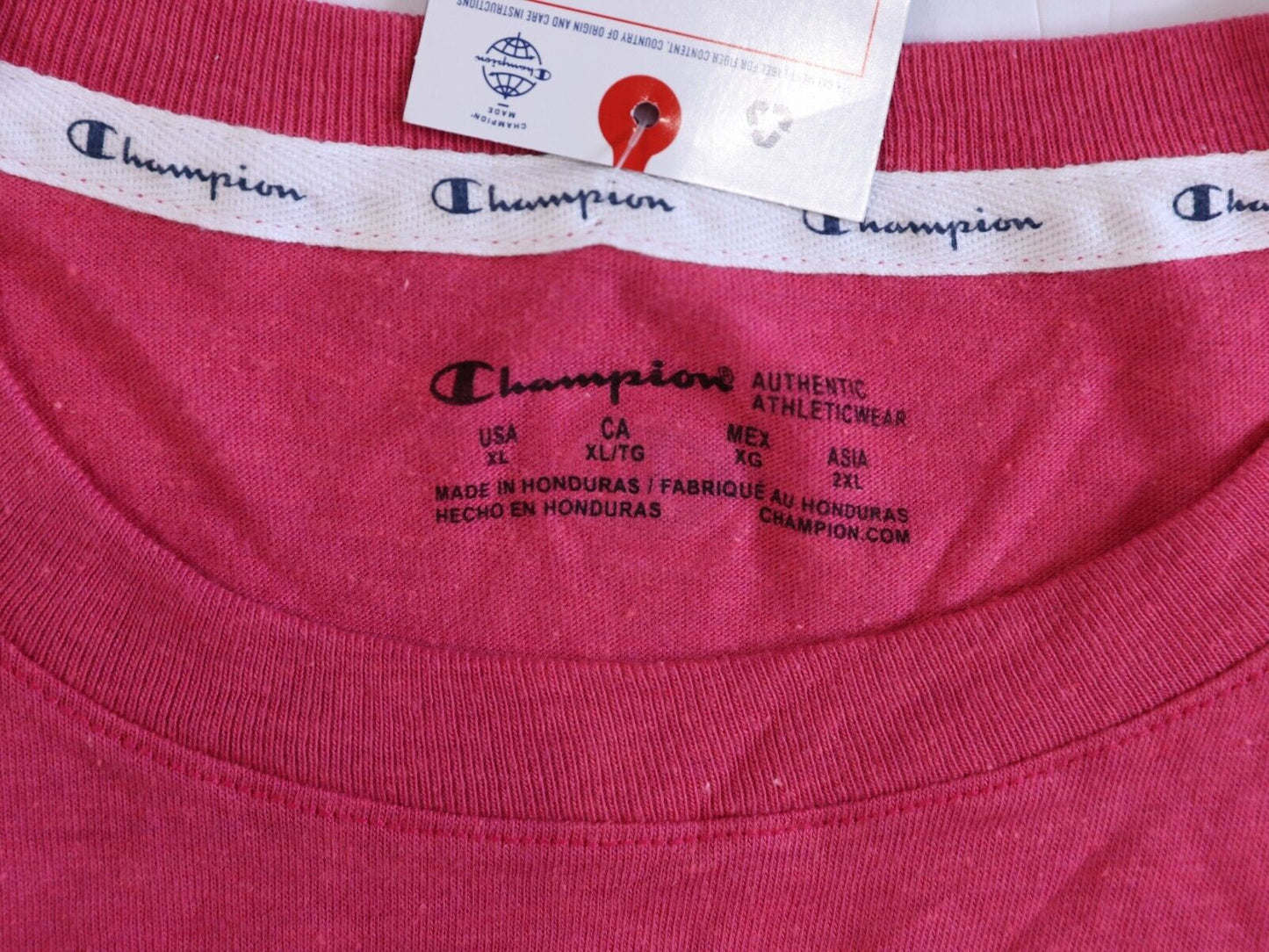 Champion Tank Top Women's Sleeveless T-shirt Pink Peach Size XL