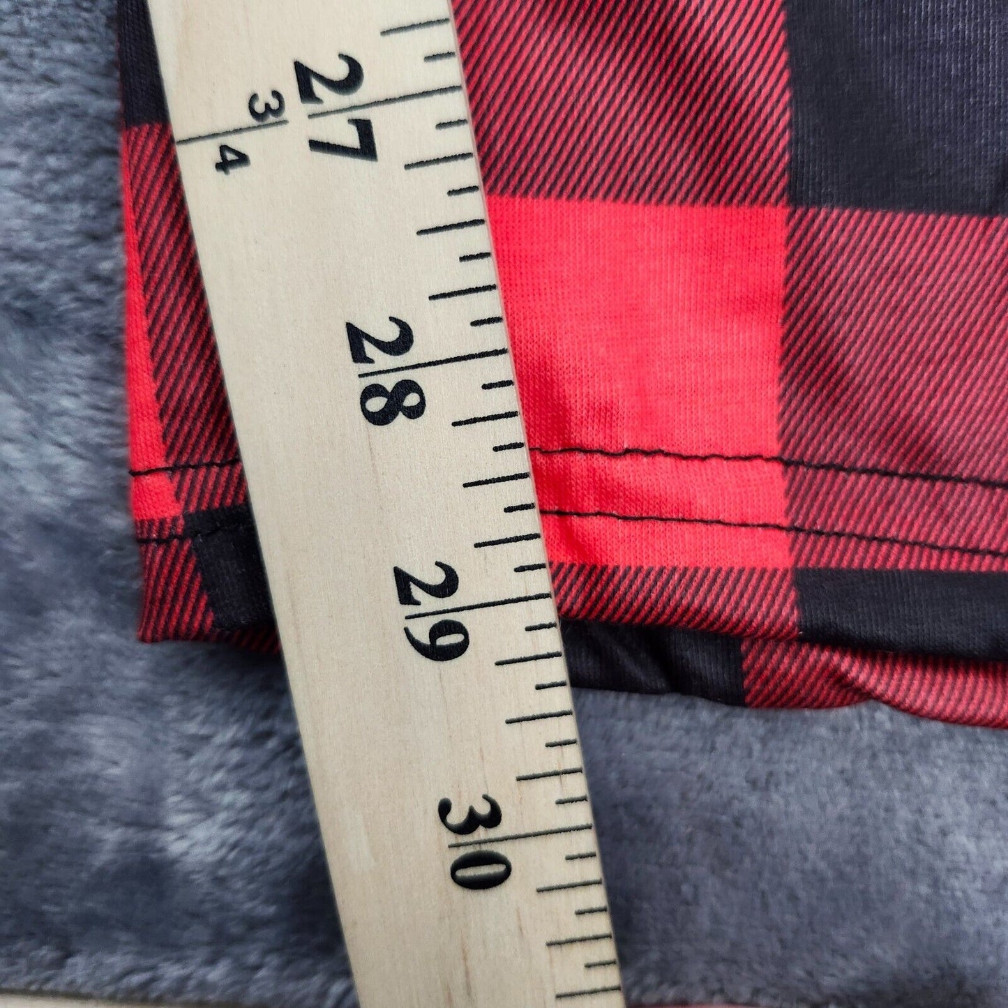 Mens Christmas Plaid Pajamas for Family XL