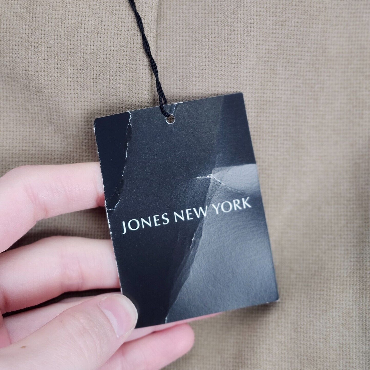 NWT Jones New York Men's 44 Long Sport Coat Blazer Corey Tan Notch Lapel