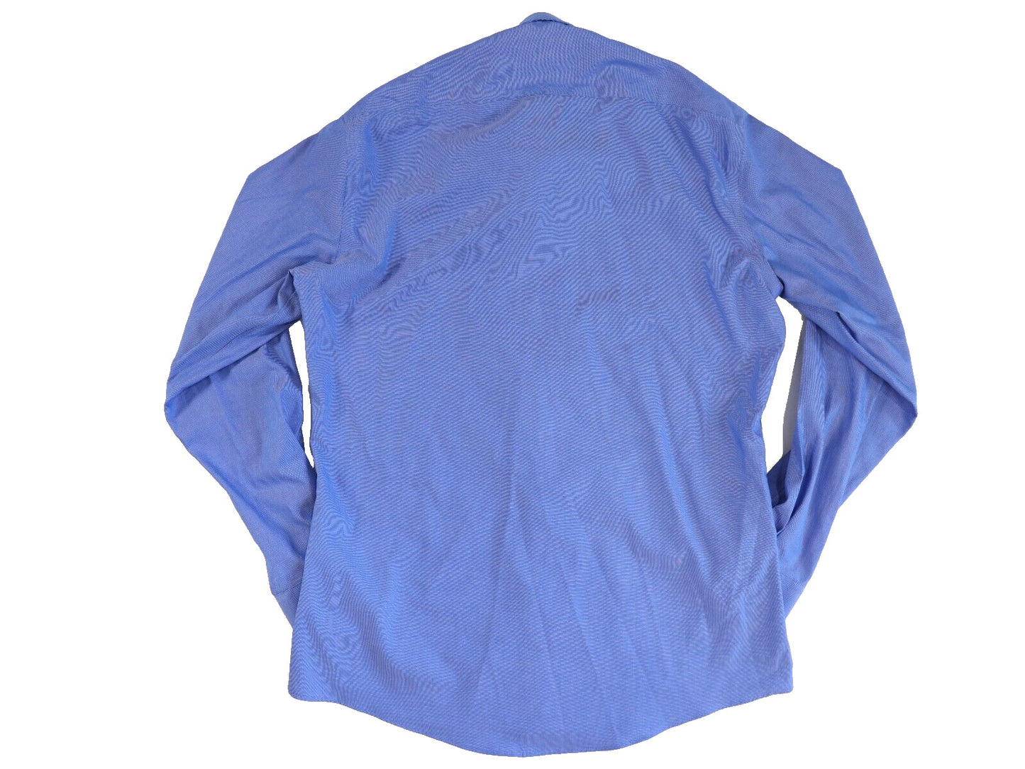 Button Down Slim Fit Dress Shirt Blue 15.5 34
