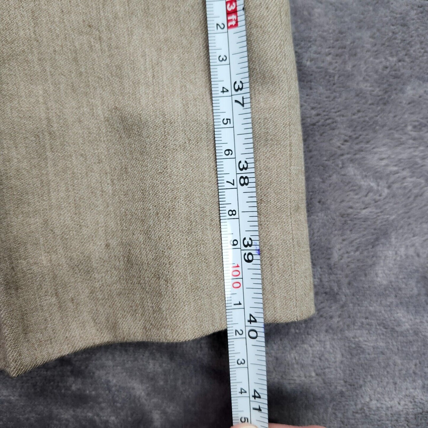 Tayion By Montee Holland Mens Classic-Fit Wool-Blend Dress Pants 38W x 30L